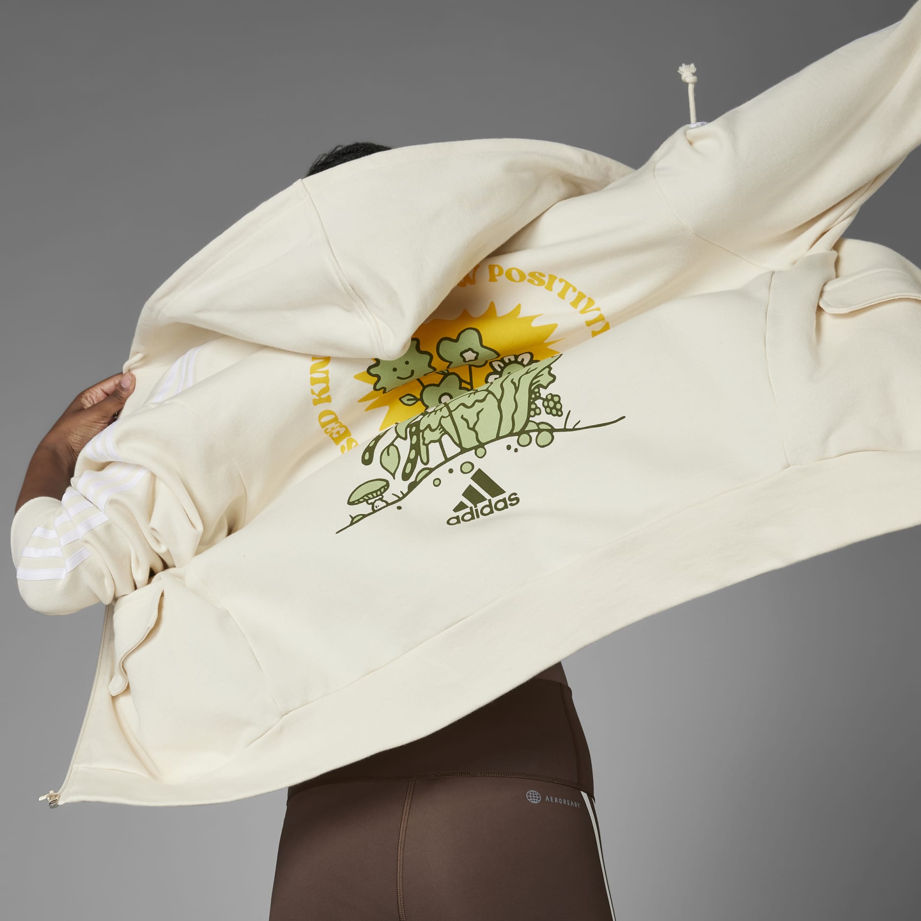 Grow Positivity Full-Zip Hoodie (Gender Neutral)