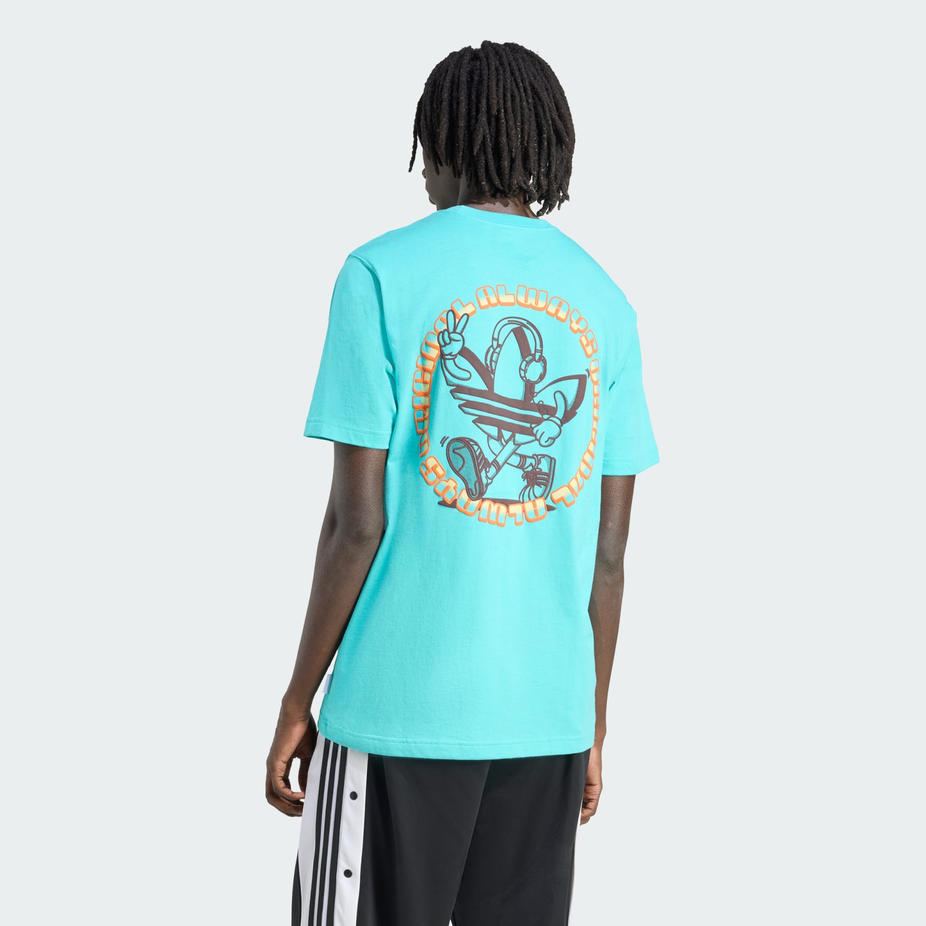 ★adidas originals★TREFOIL SERIES LOOSE TEE★追跡可 Clothing - Trefoil Series Loose Tee - Turquoise | adidas Qatar