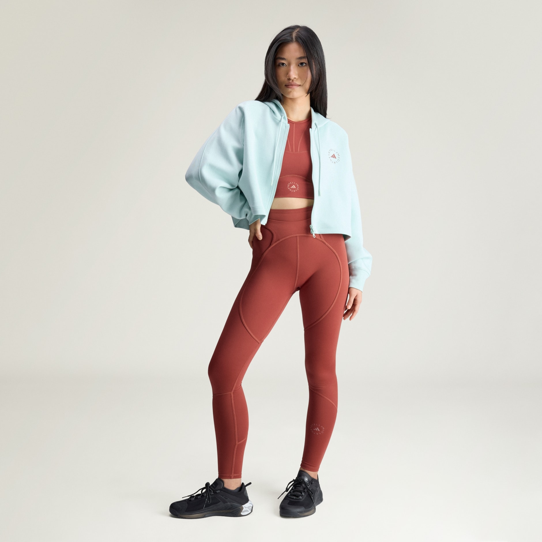 adidas by Stella McCartney Sportswear Cropped Hoodie