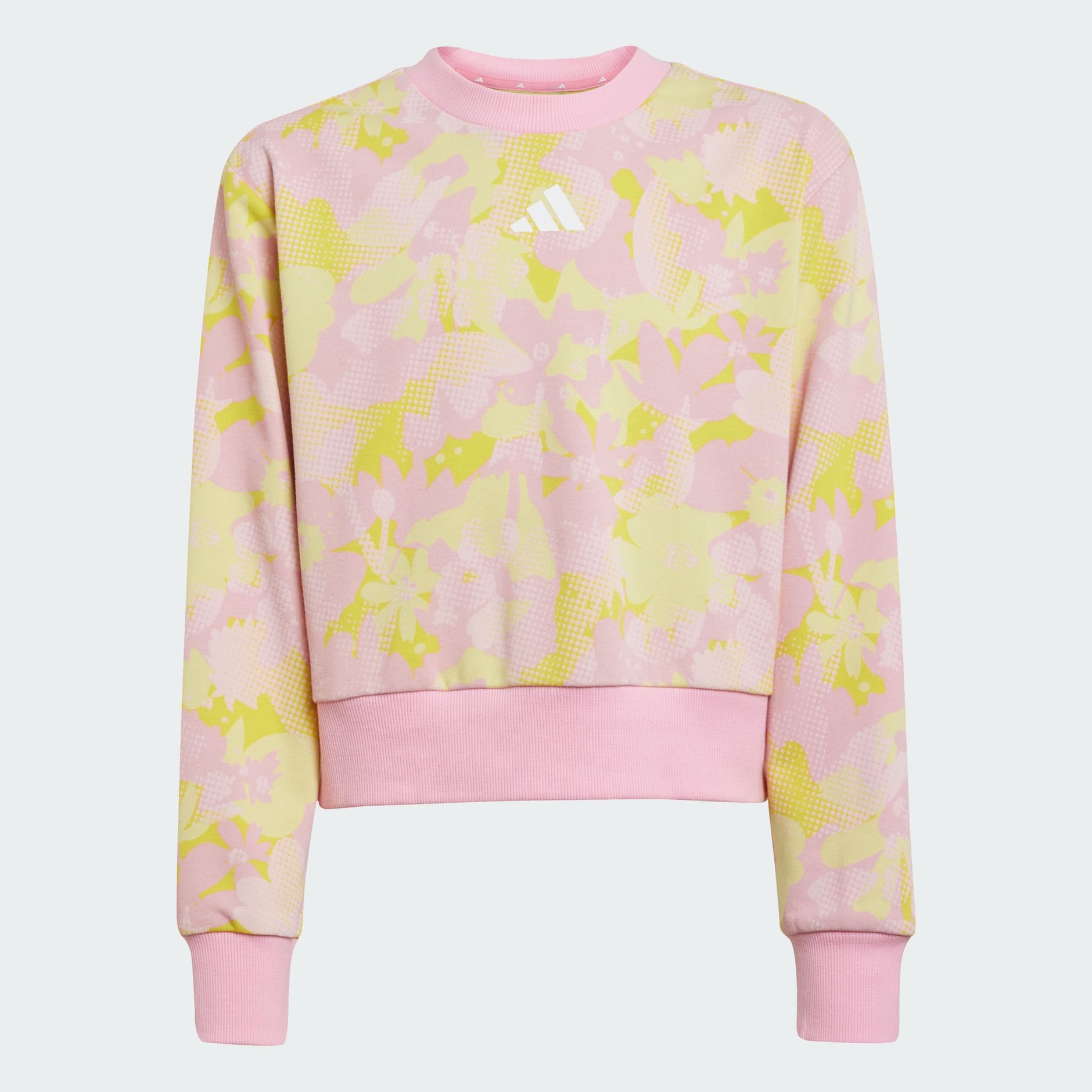 adidas Season Essentials Flower Sweatshirt Kids - Pink