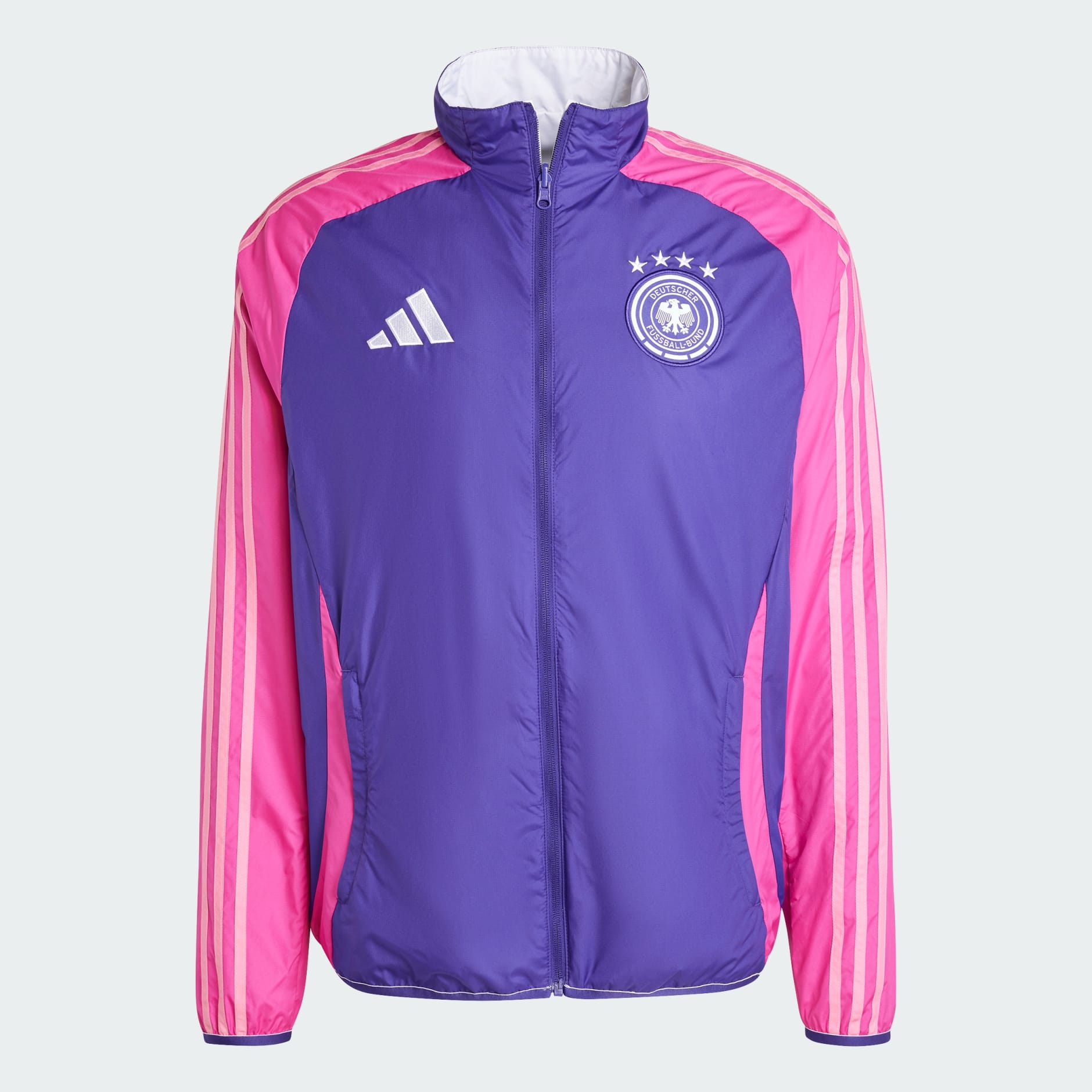 Clothing - Germany Anthem Jacket - Purple | adidas Oman