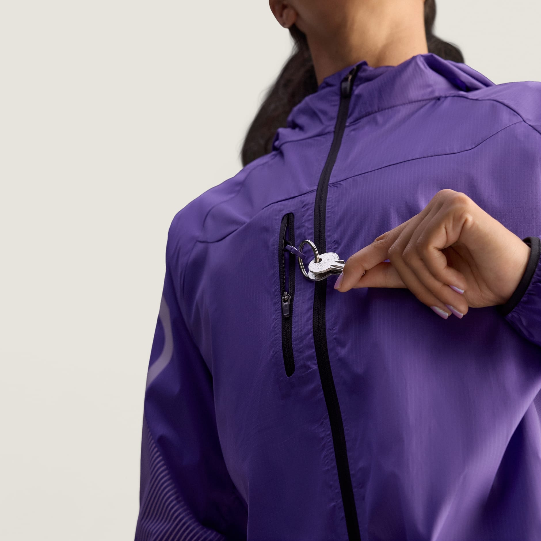 CLOTHING - adidas By Stella McCartney Running Jacket - Purple