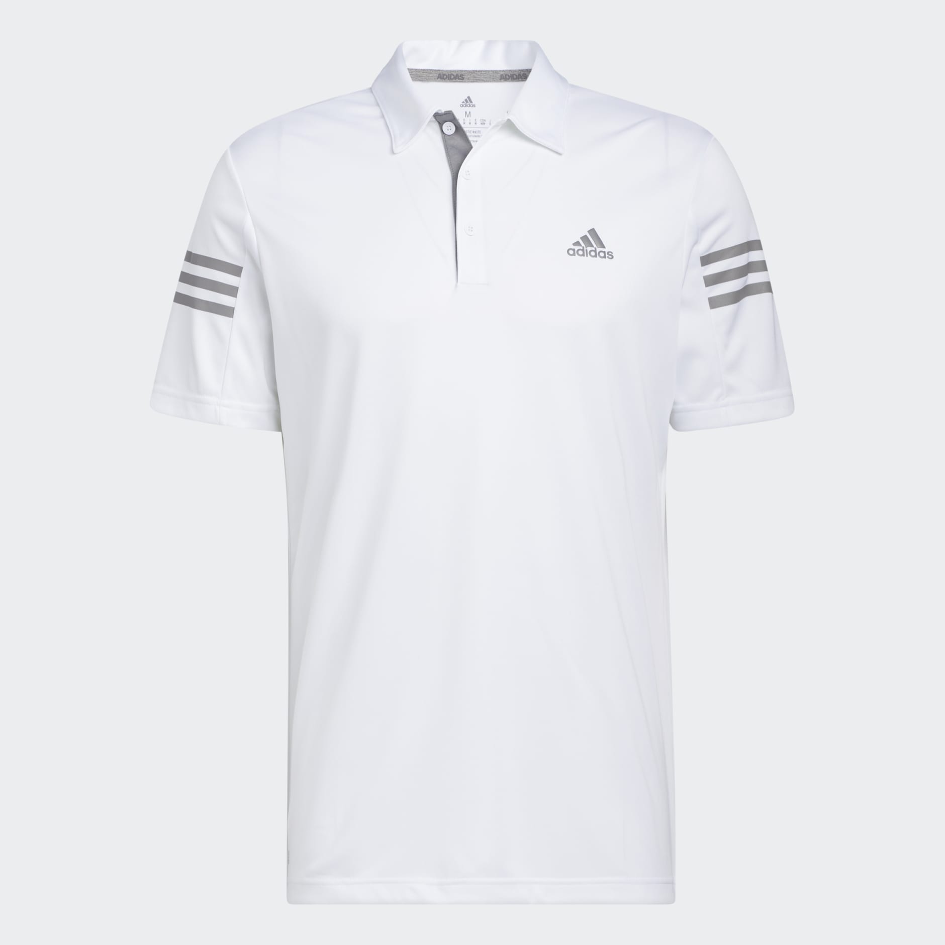 adidas 3-Stripes Golf Polo Shirt - White | adidas UAE