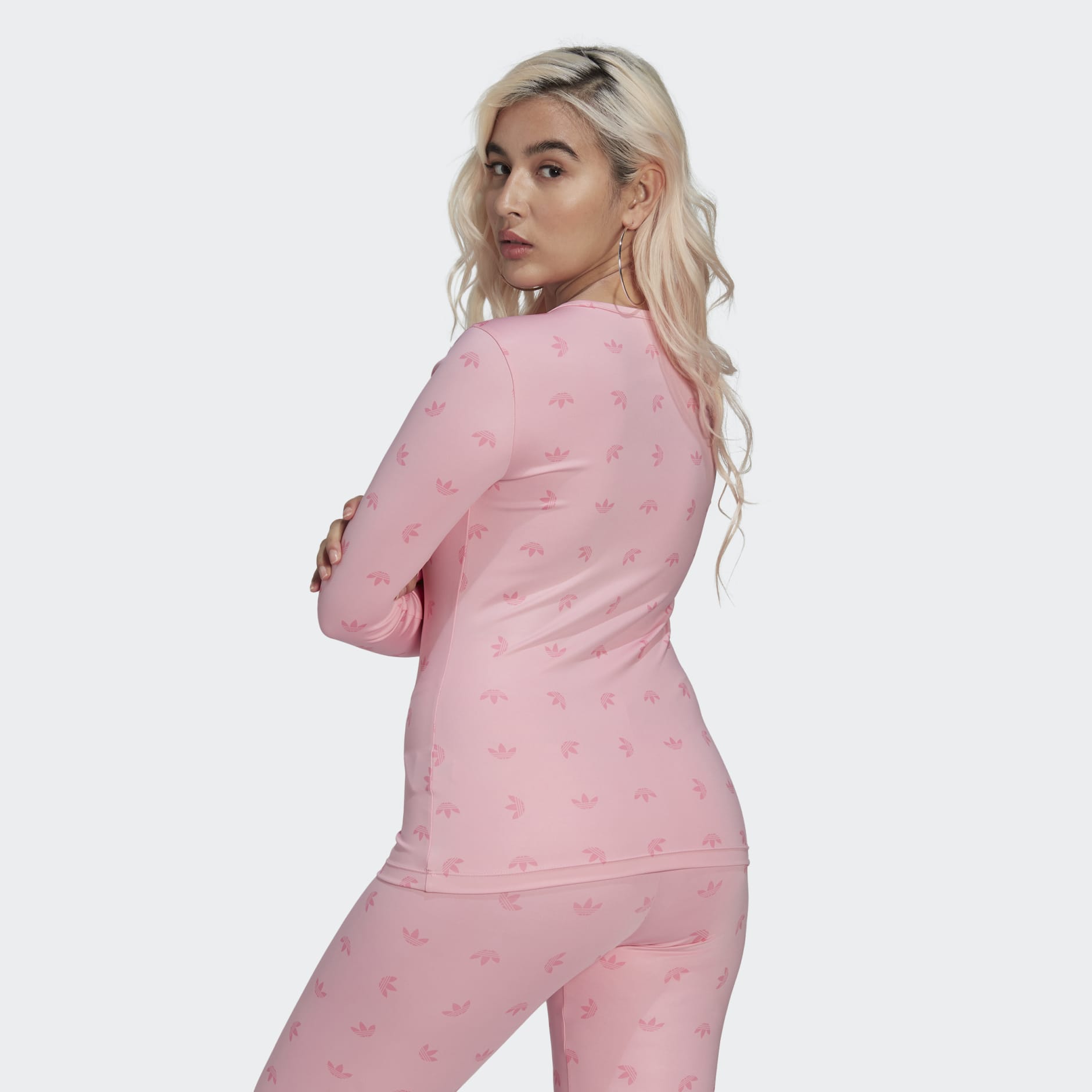 Slim Allover Print Long Sleeve Tee
