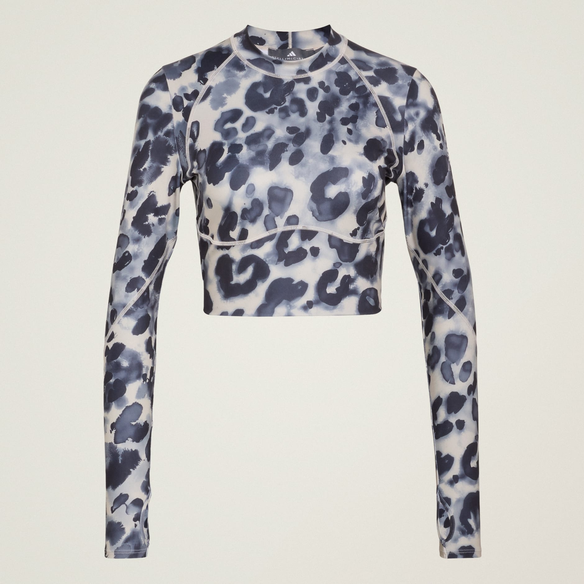 adidas by Stella McCartney Training Longsleeve Crop Printed Top