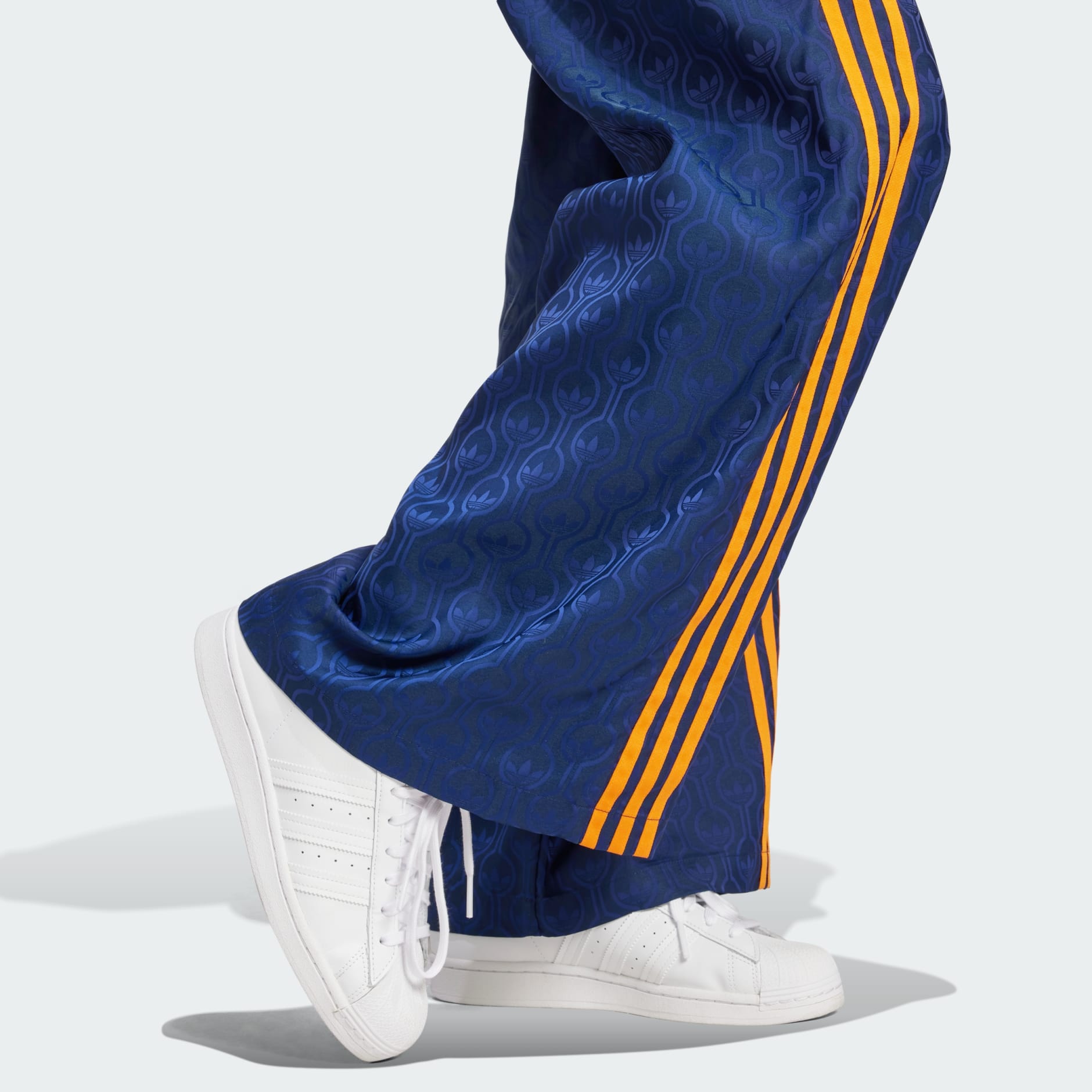CLOTHING - 70s Wide Leg Pants - Blue | adidas Oman