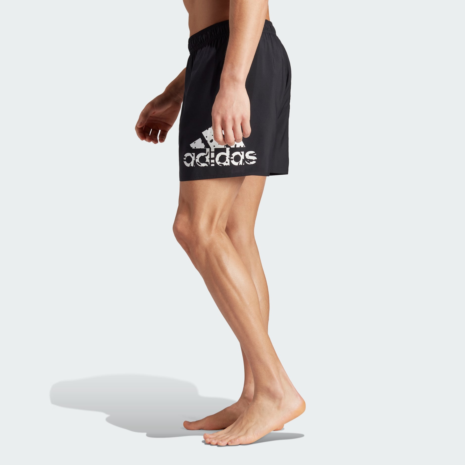 Big Clothing CLX Men\'s - | Black - Short-Length Oman Swim Logo Shorts adidas