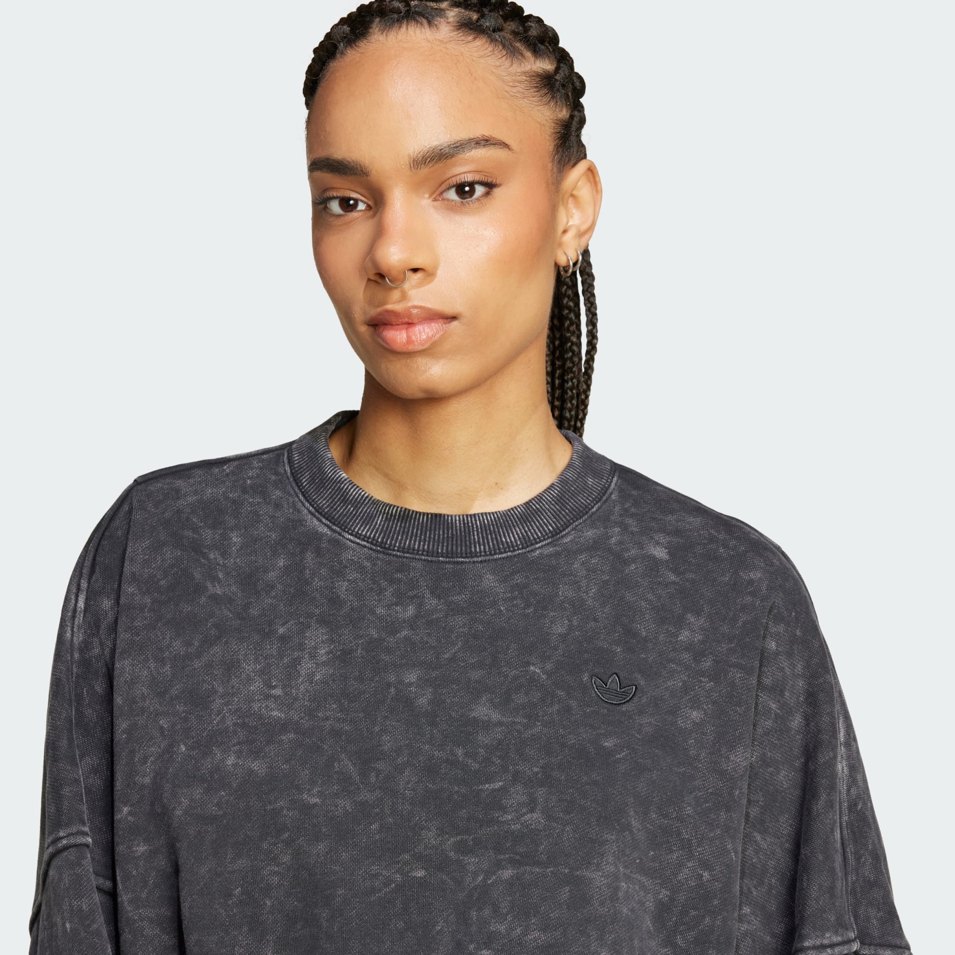スウェット・トレーナー Adidas Premium Essentials Retro Washed Crew Sweatshirt Adidas Originals Premium Essentials Retro Washed Crew Sweatshirt