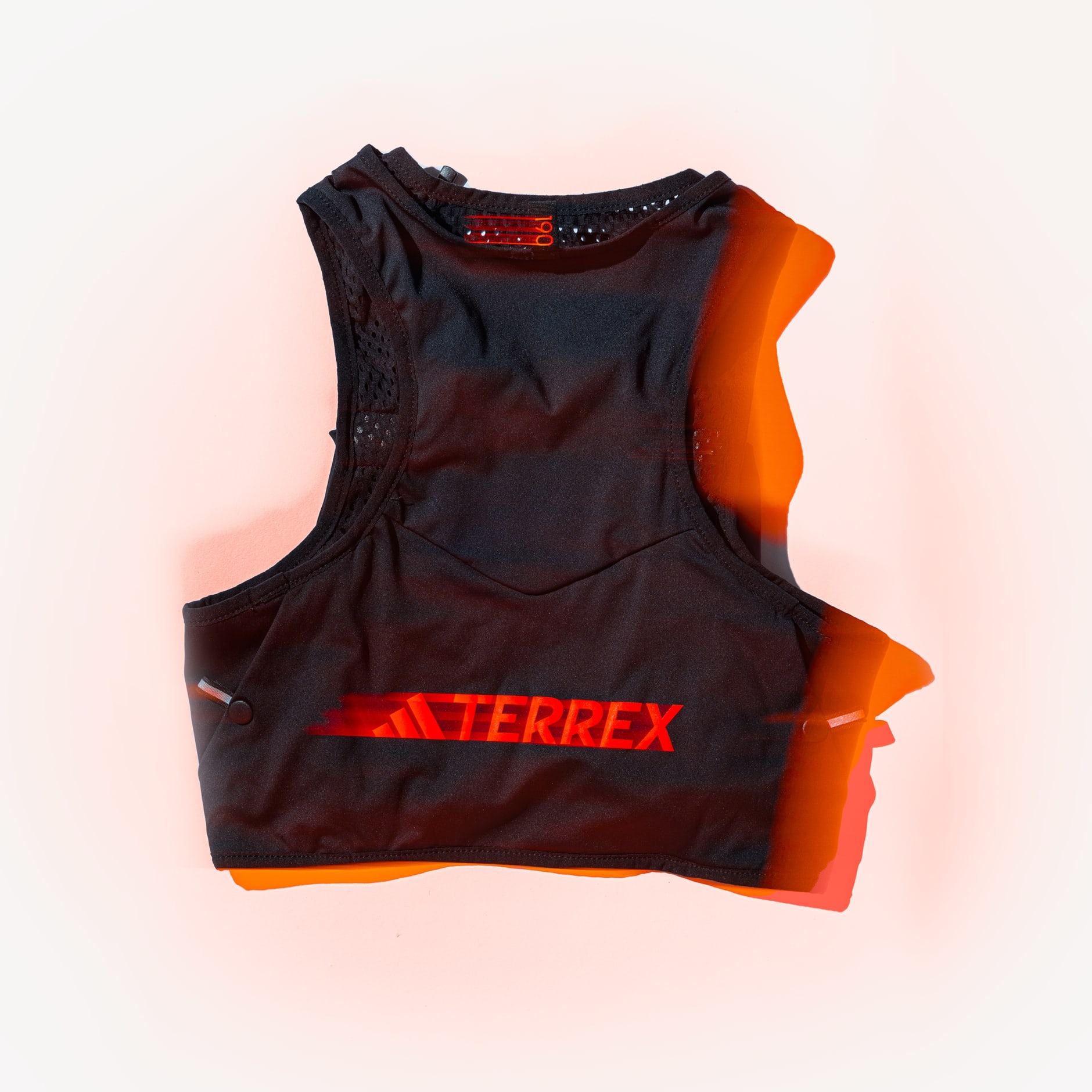 adidas Terrex Primeblue Graphic Trail Running Vest - Black/Acid