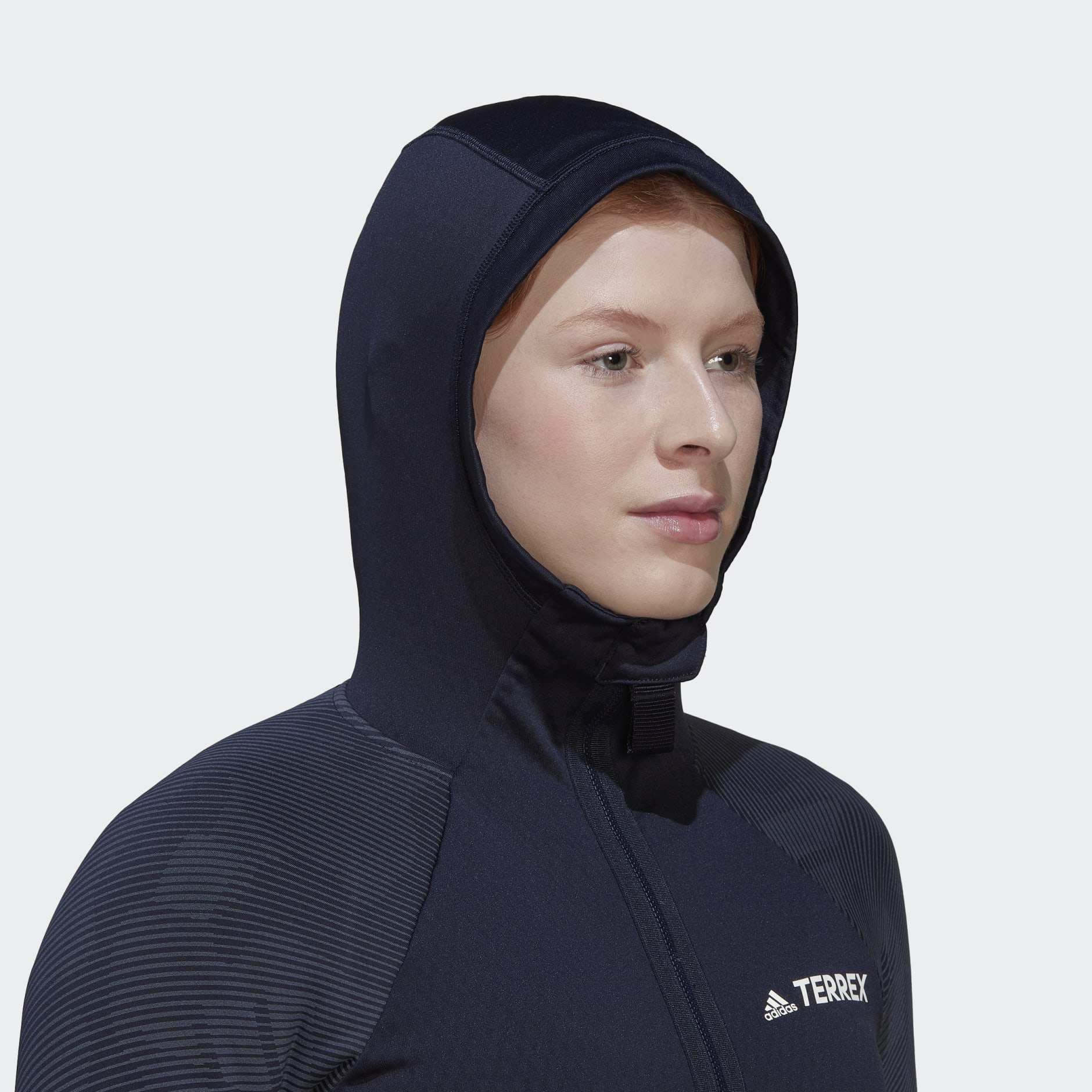 جاكيت Terrex Tech Flooce Hooded Hiking Fleece