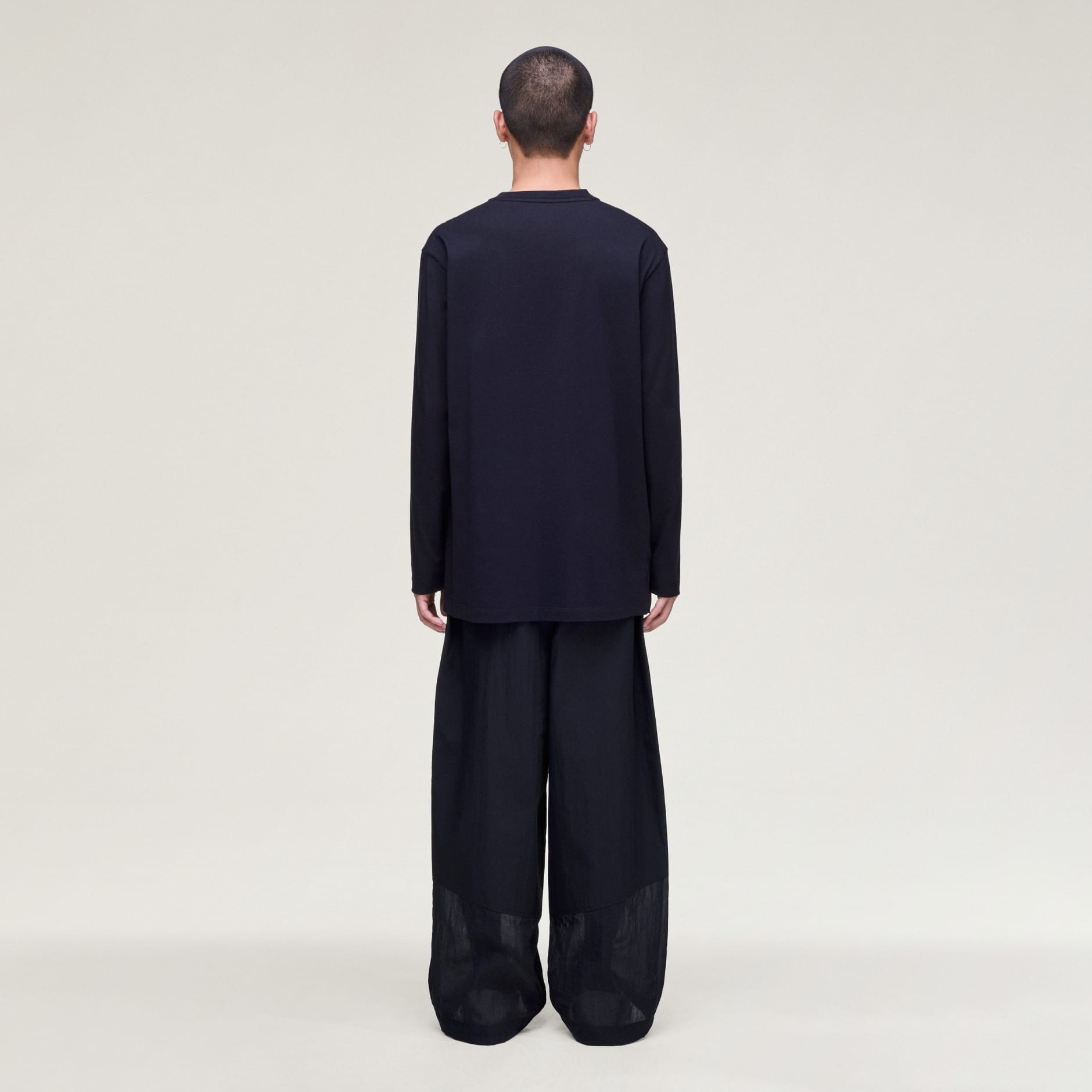 TRICOU CU M&Acirc;NECI LUNGI CU LOGO Y-3