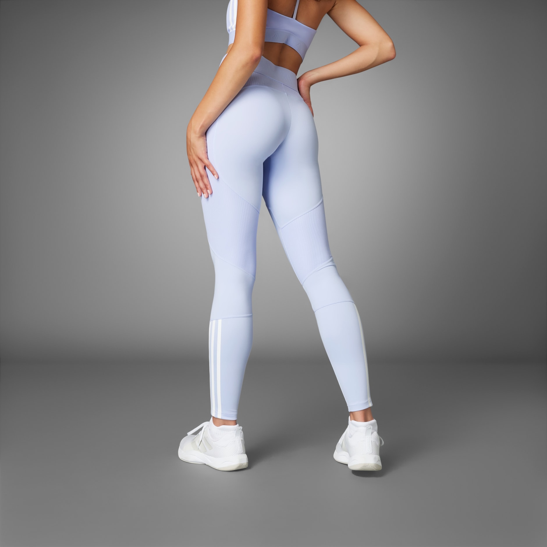 Hyperglam Full-Length Ribbed Leggings