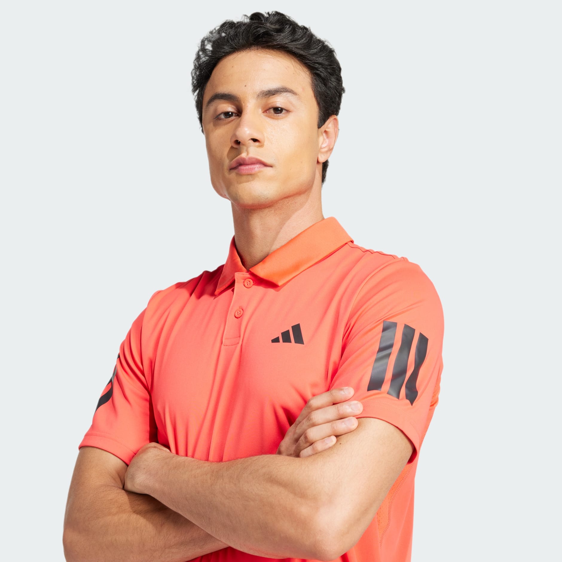 Clothing - Club Tennis 3-Stripes Polo Shirt - Red | adidas Oman