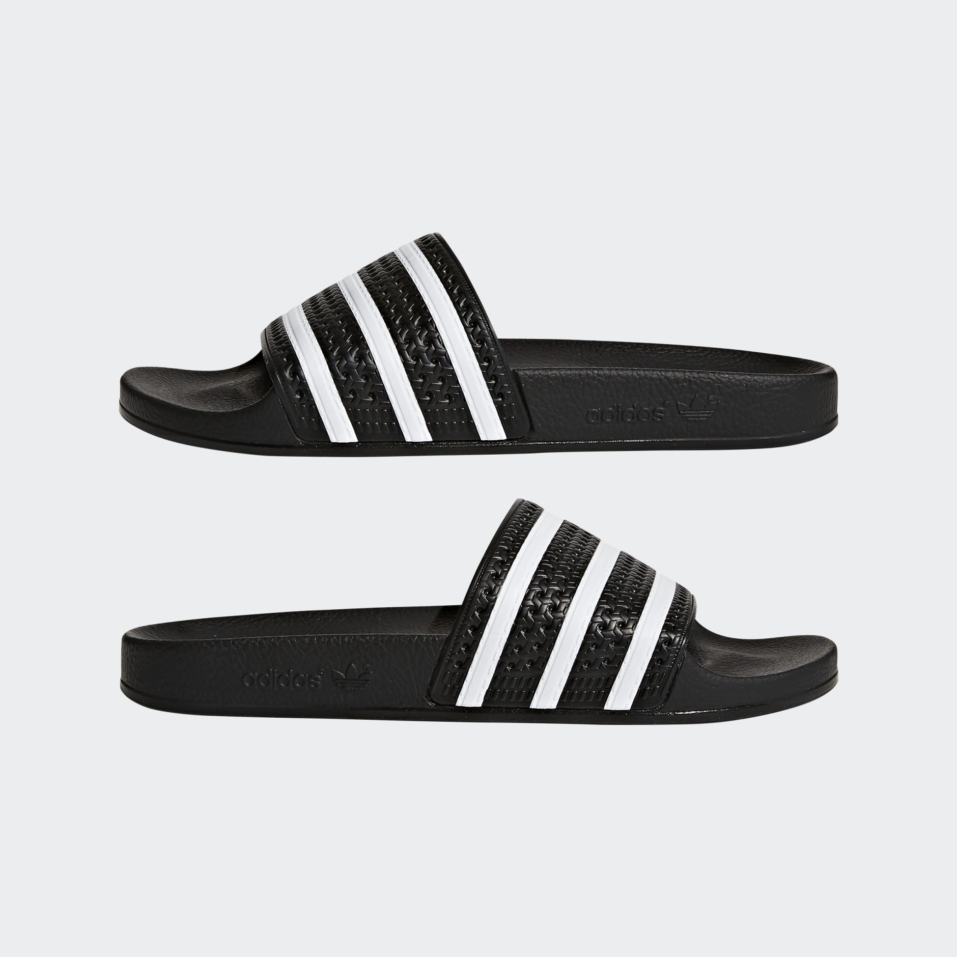 Adidas adilette 2025 slides black