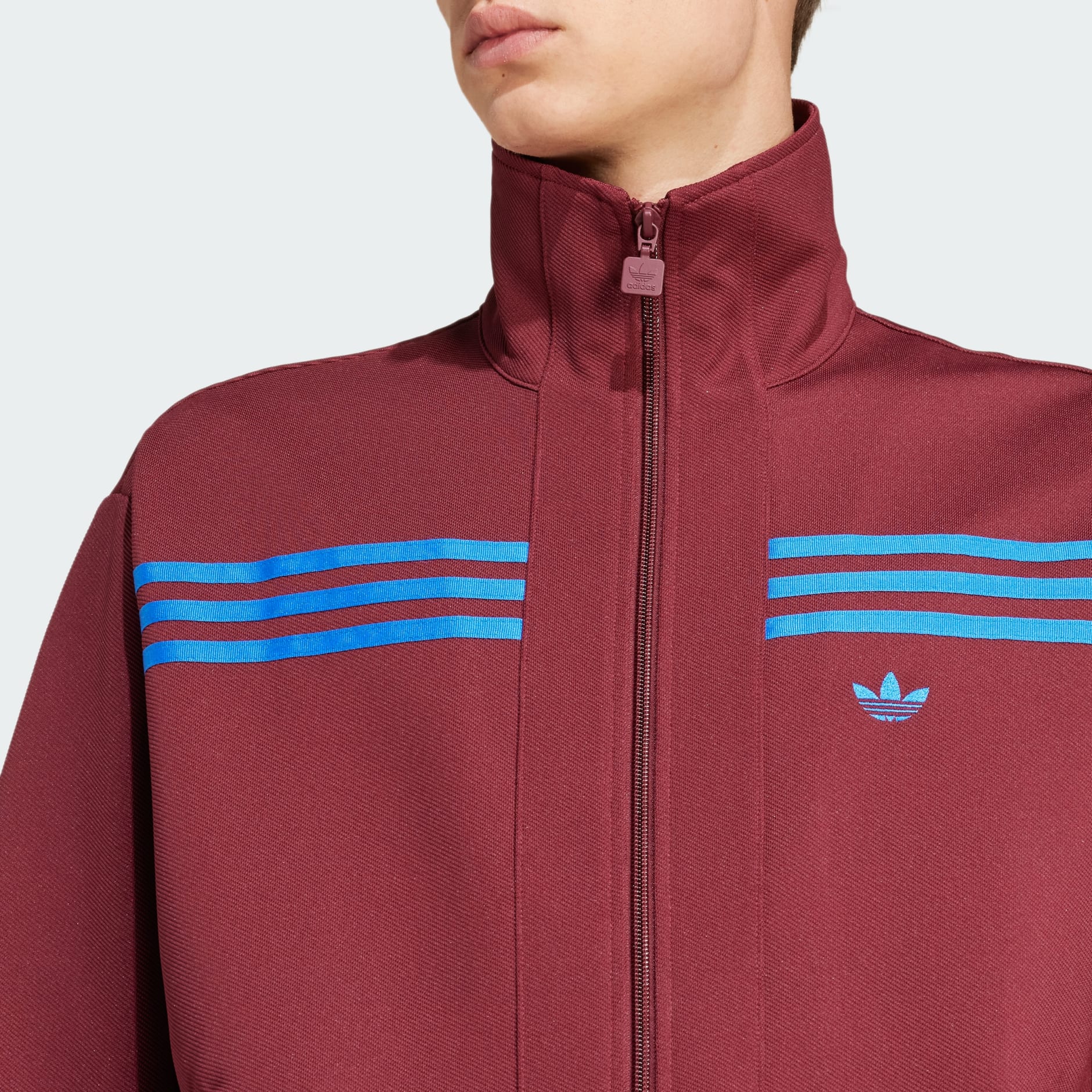 adidas adidas Originals 70s Track Top Burgundy adidas TZ