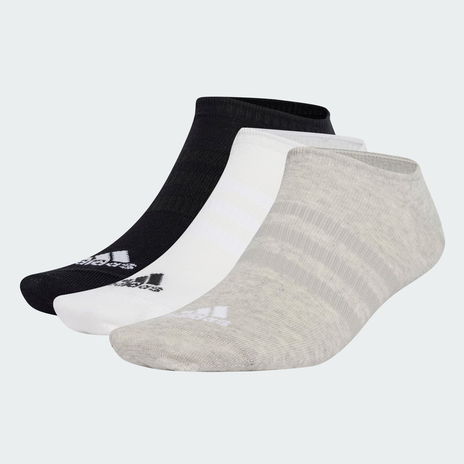 adidas 3-Stripes Cushioned Crew Socks 3 Pairs - Grey | adidas UAE
