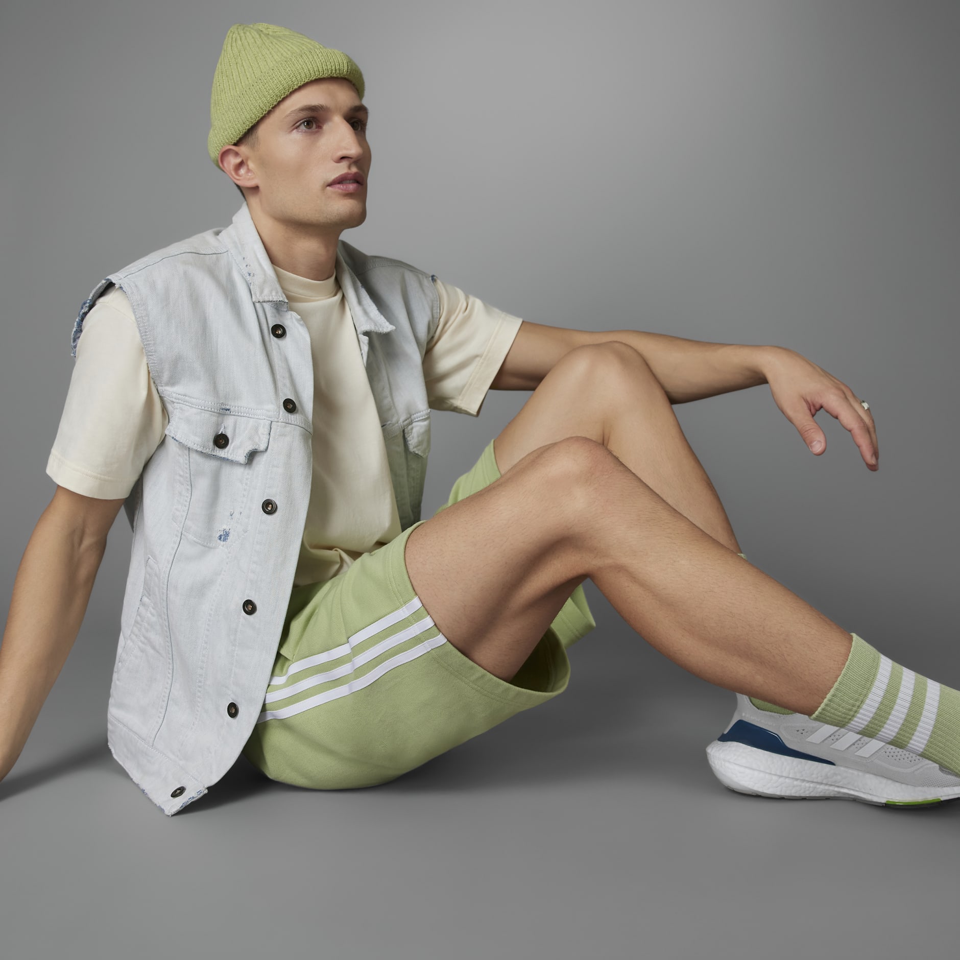 Grow Positivity Cotton 3-Stripes Shorts