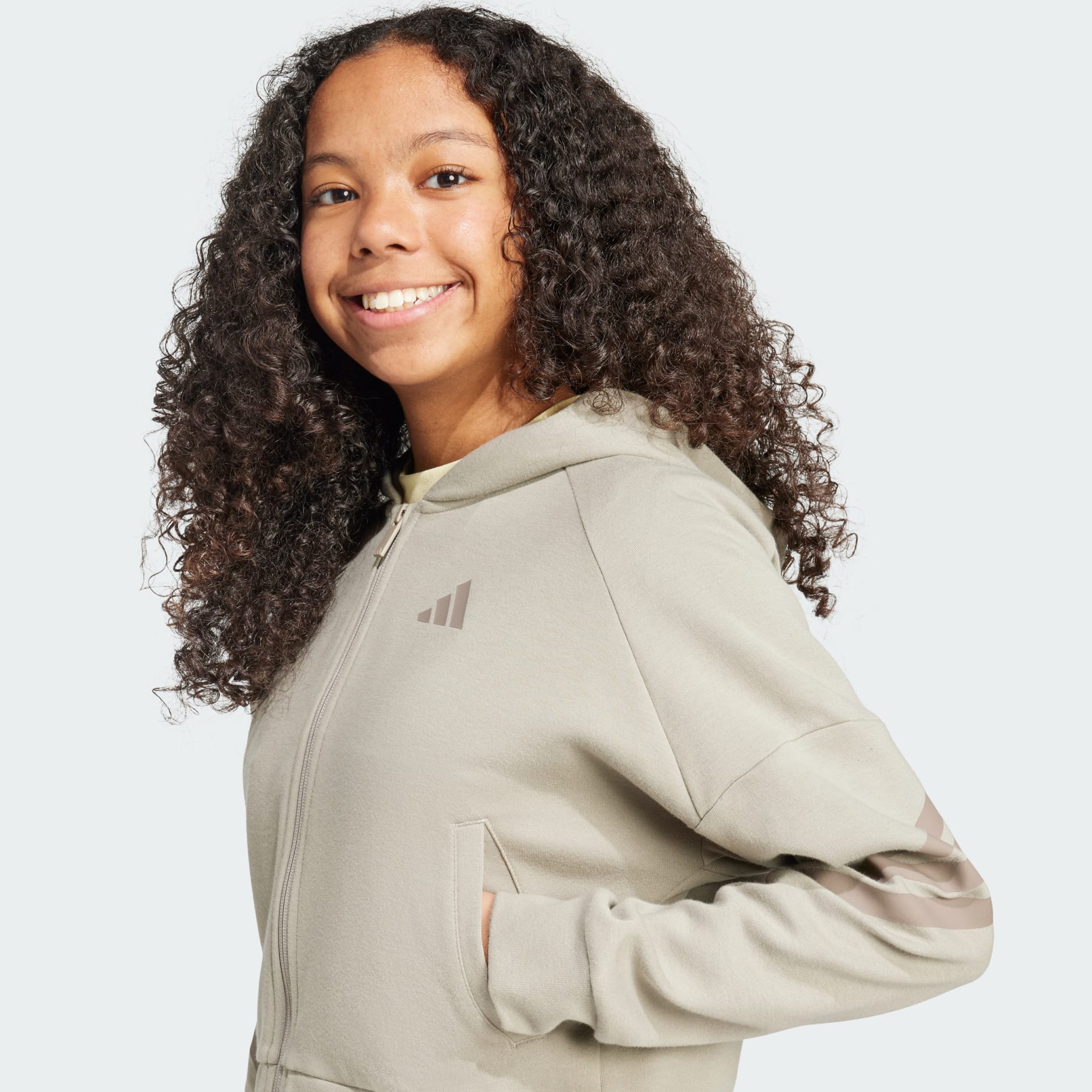 Future Icons 3-Stripes Full-Zip Hooded Track Jacket Kids