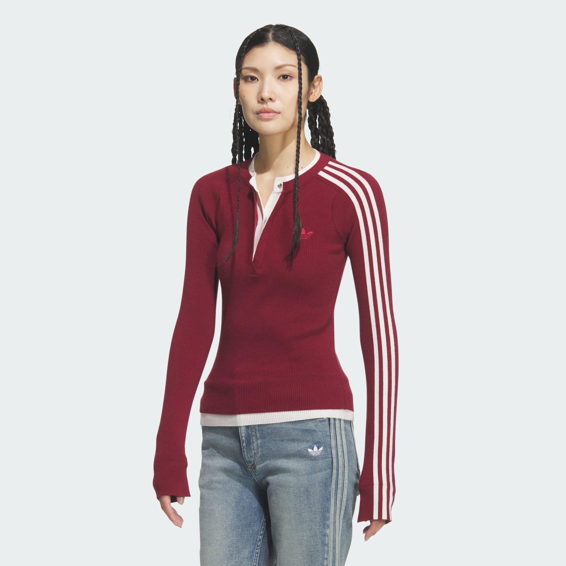 PREMIUM 3S BUTTON CREW Sweatshirt