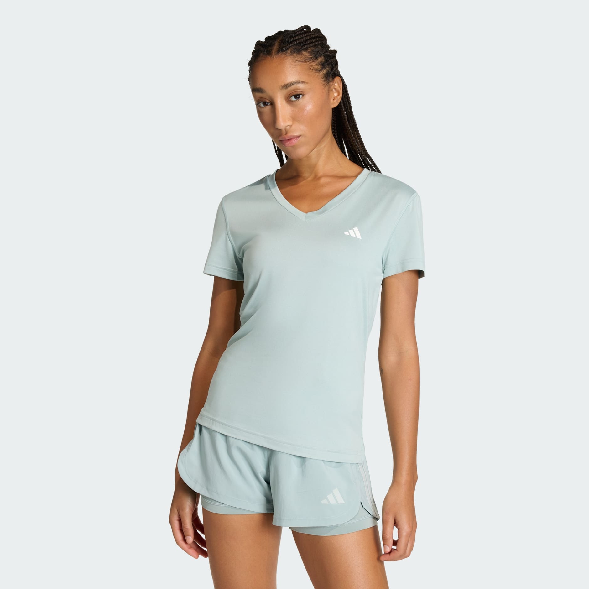 Tricou cu guler in V Workout Essentials