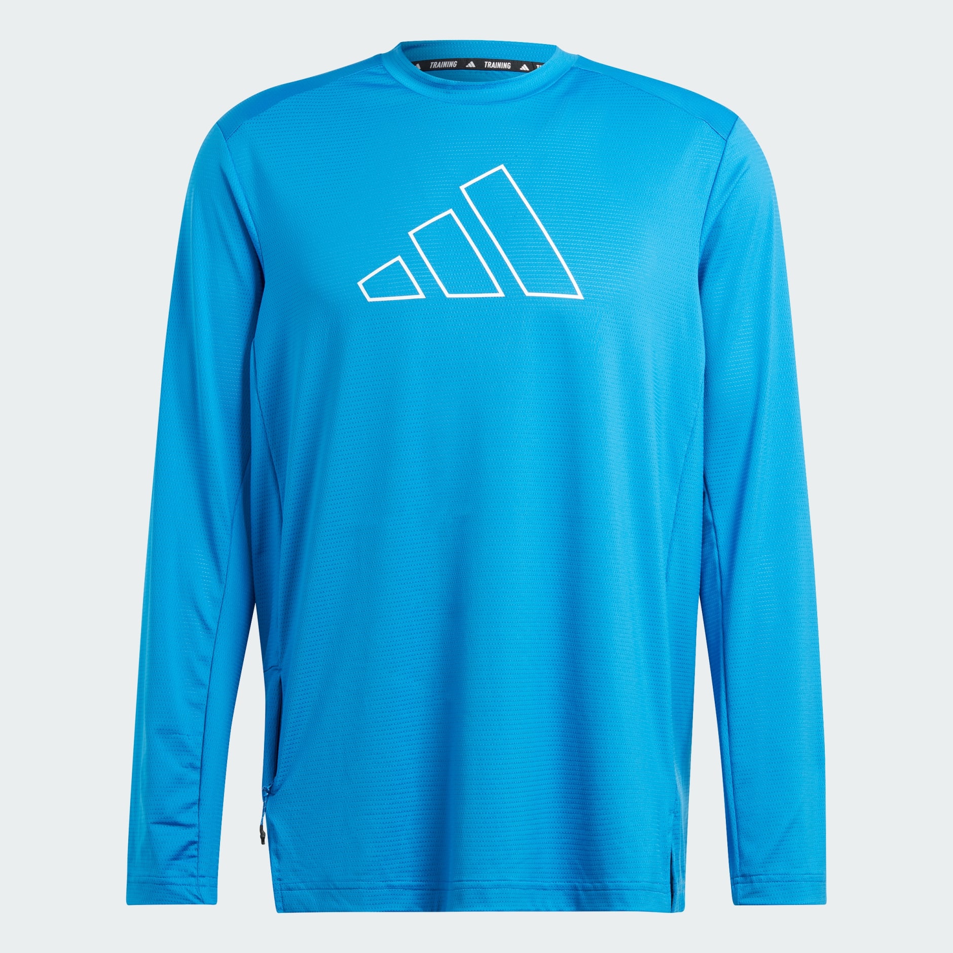 Men's Clothing - Train Icons Small Logo Long Sleeve Training Tee - Blue ...