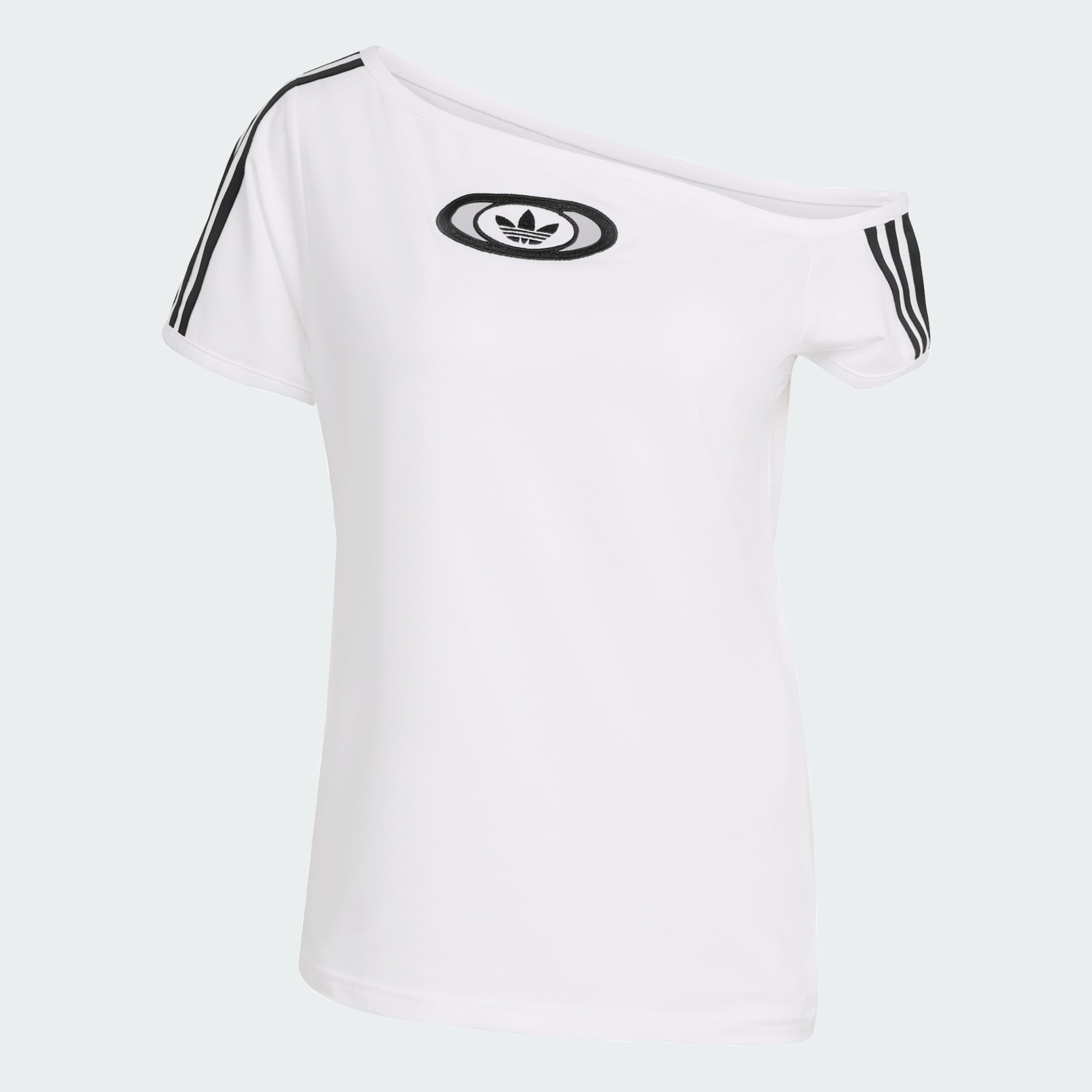 ☆Adidas☆Originals Campus 2000 Off Shoulder Tee White T-shirts adidas Originals Campus 2000 Off Shoulder T-Shirt