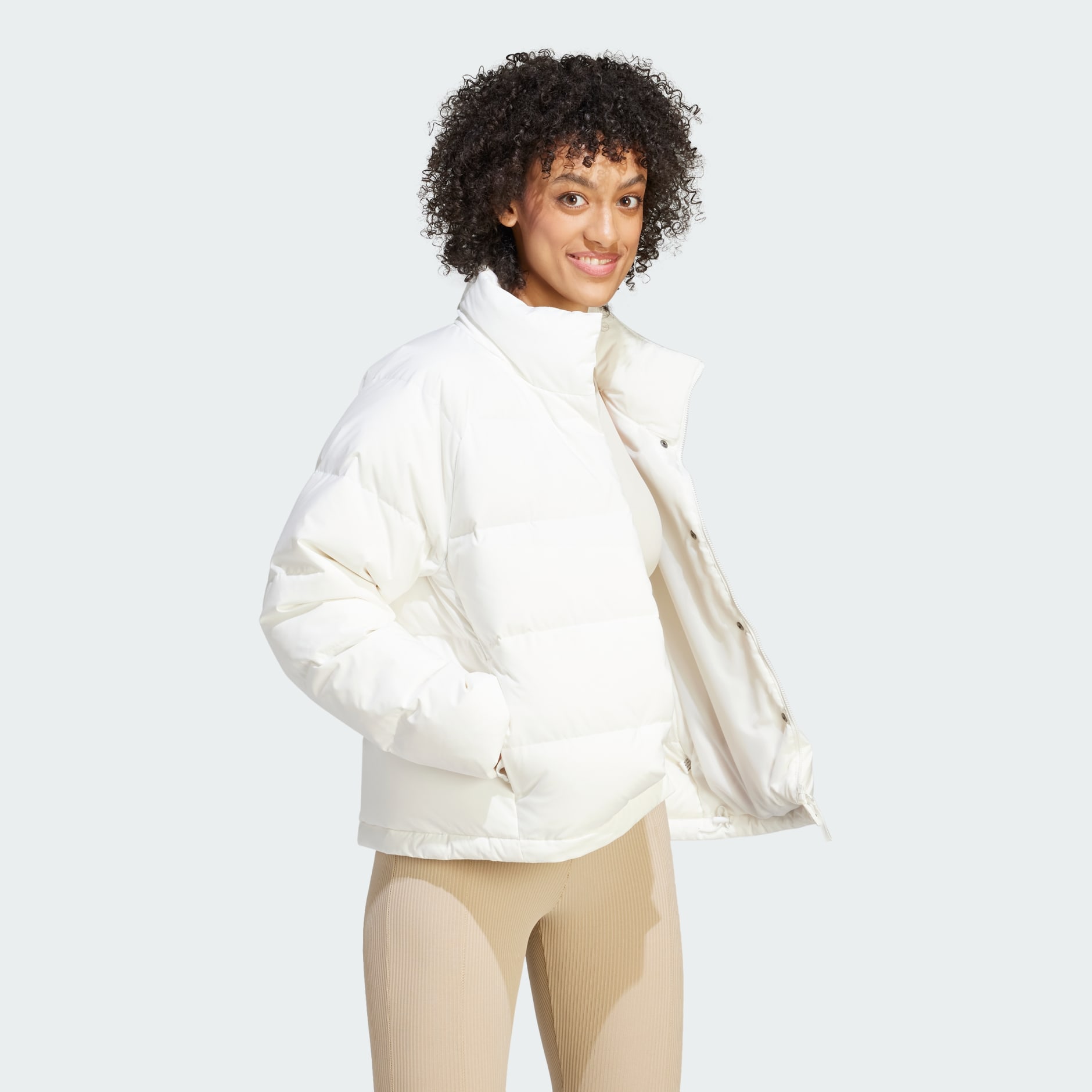 Women's Clothing - Helionic Relaxed Down Jacket - White | adidas Oman