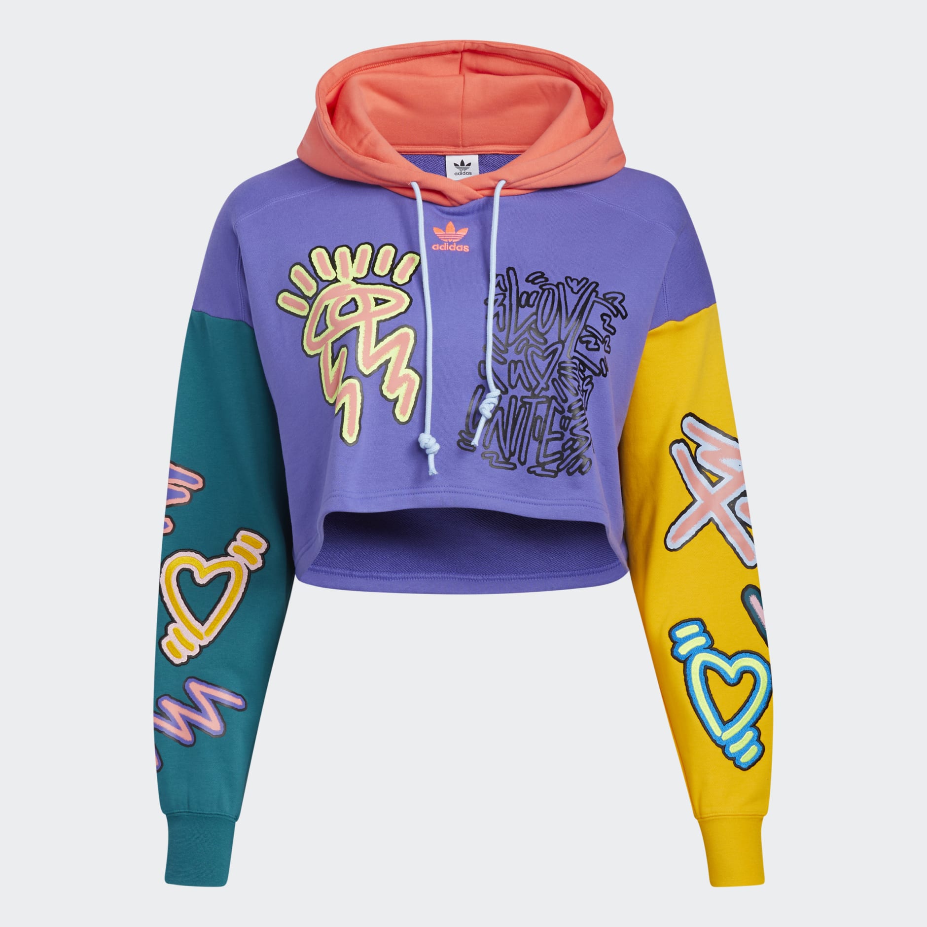 Love Unites Crop Hoodie (Plus Size)