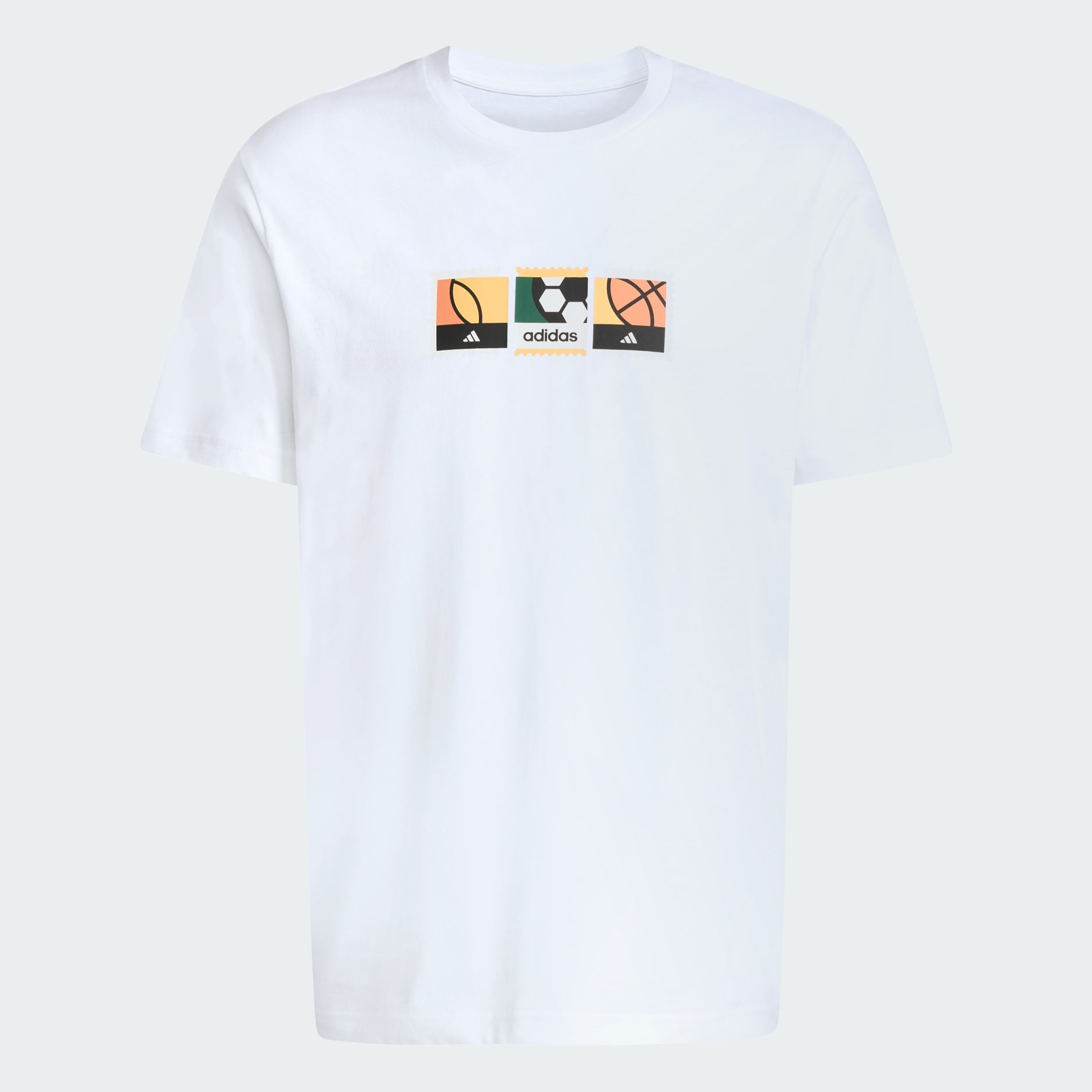 MEMORIES OF SPORT STAMPS GRAPHIC T-SHIRT