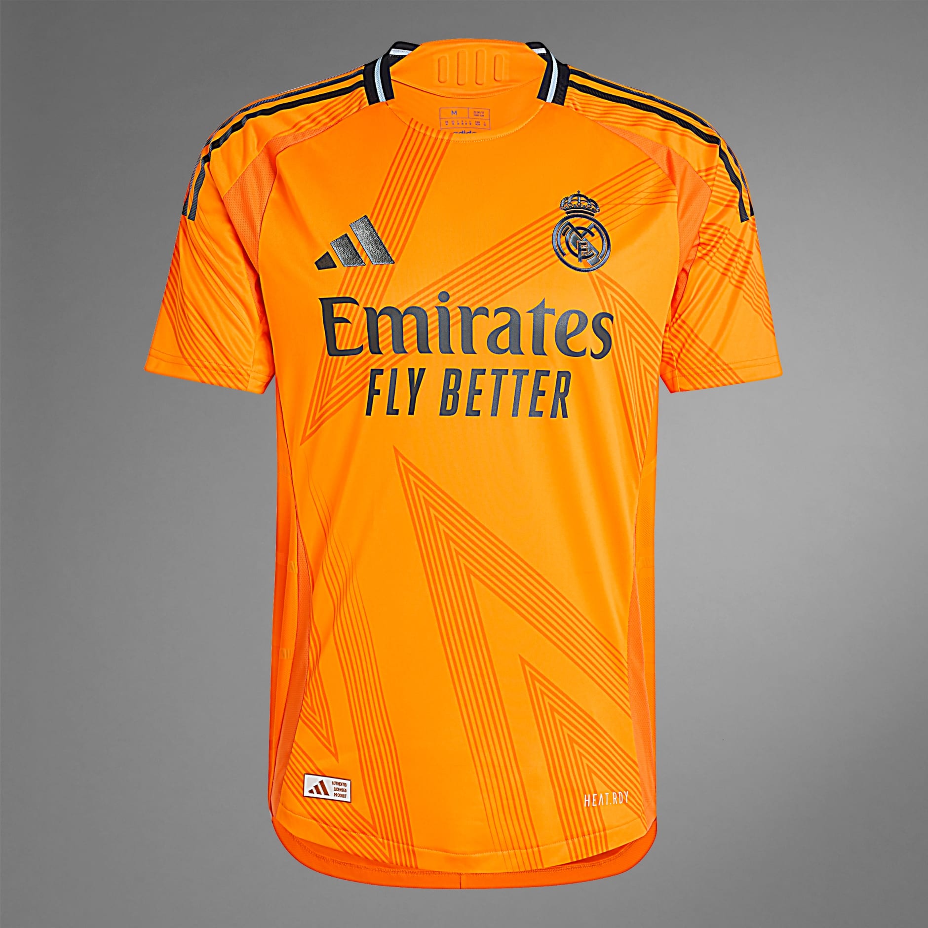 Clothing - Real Madrid 24/25 Away Authentic Jersey - Orange | adidas ...