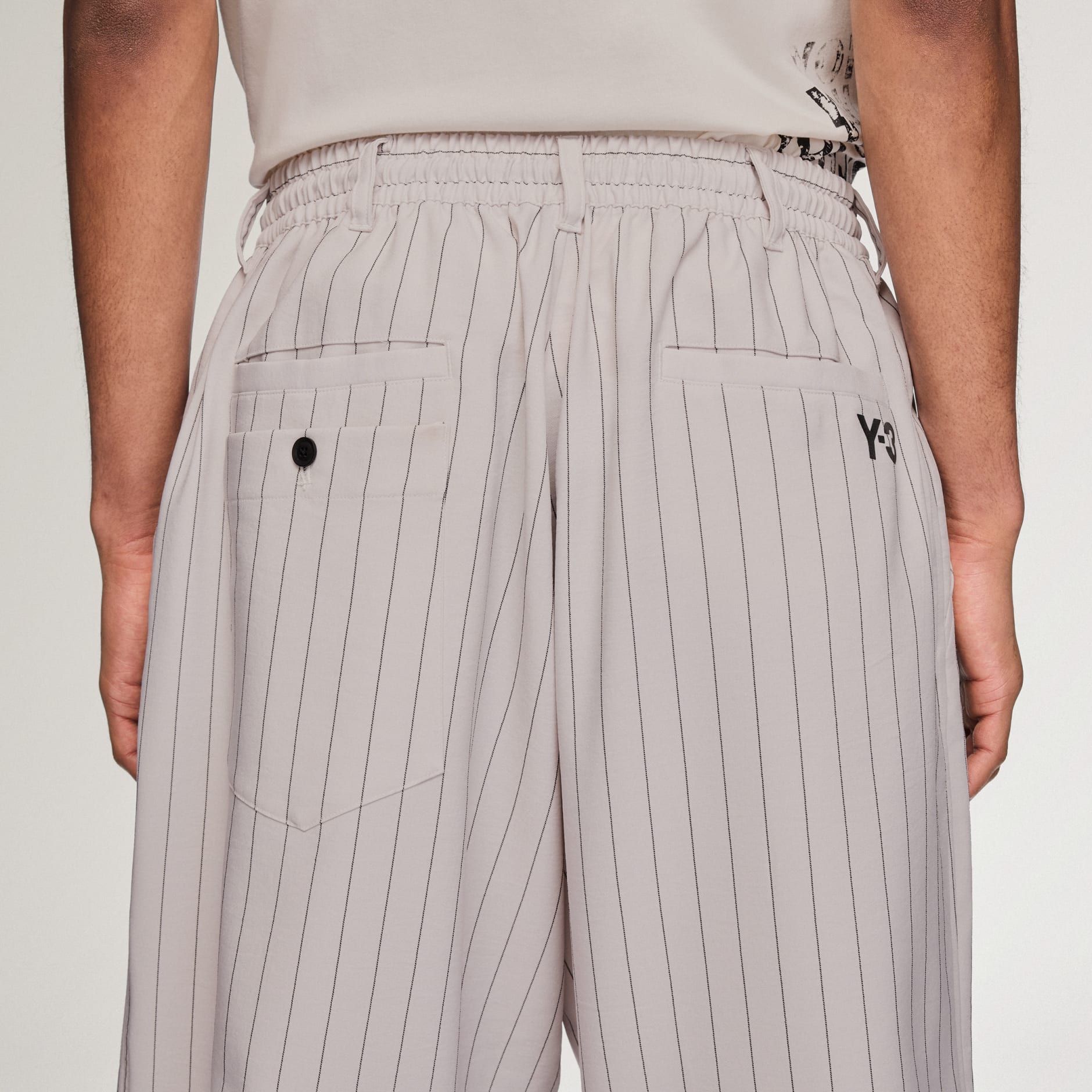 Y-3 SPORT UNIFORM PINSTRIPE TRACK PANTS