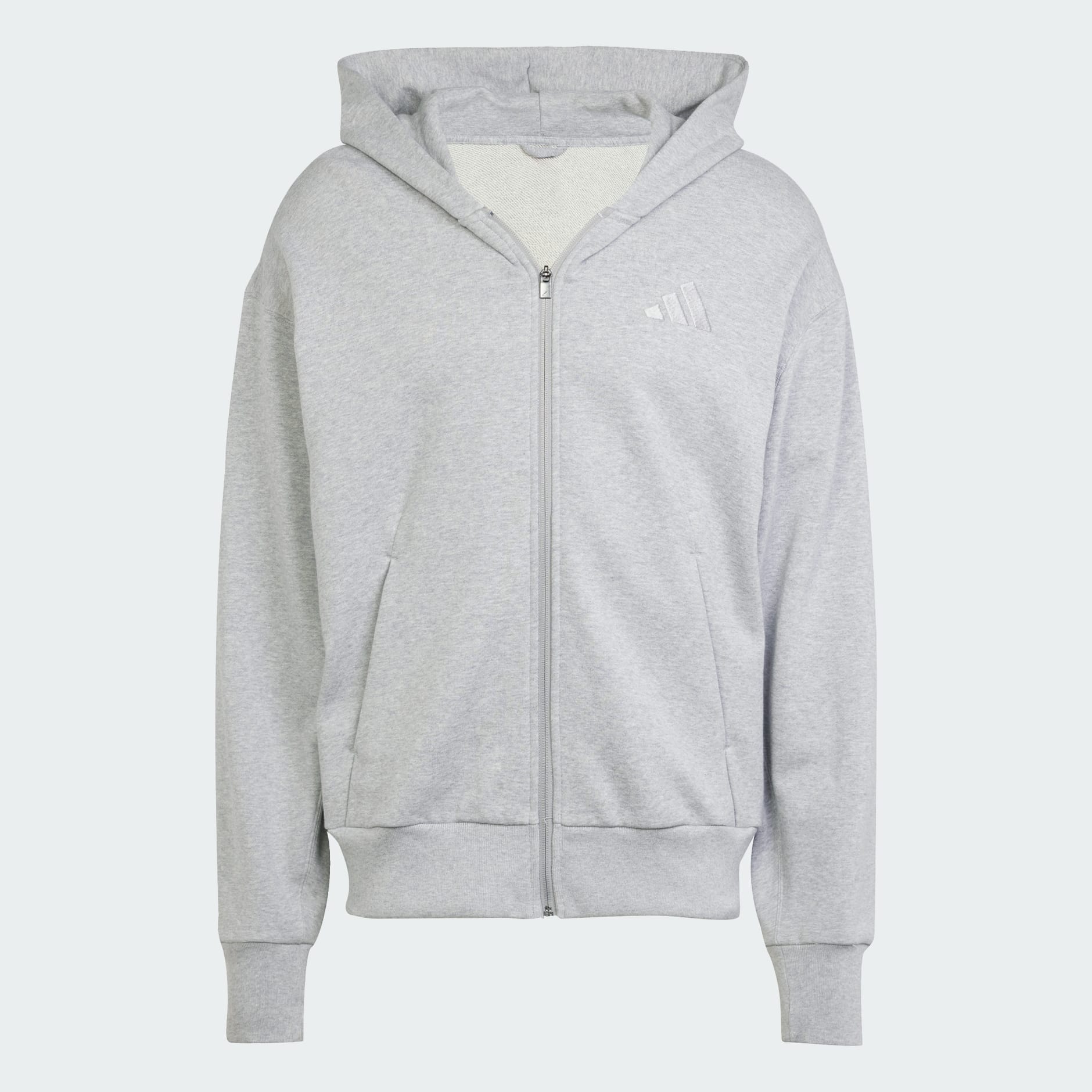 ★adidas★ALL SZN FRENCH TERRY FULL ZIP HOODIE★追跡可 Clothing - ALL SZN French Terry Full-Zip Hoodie - Grey