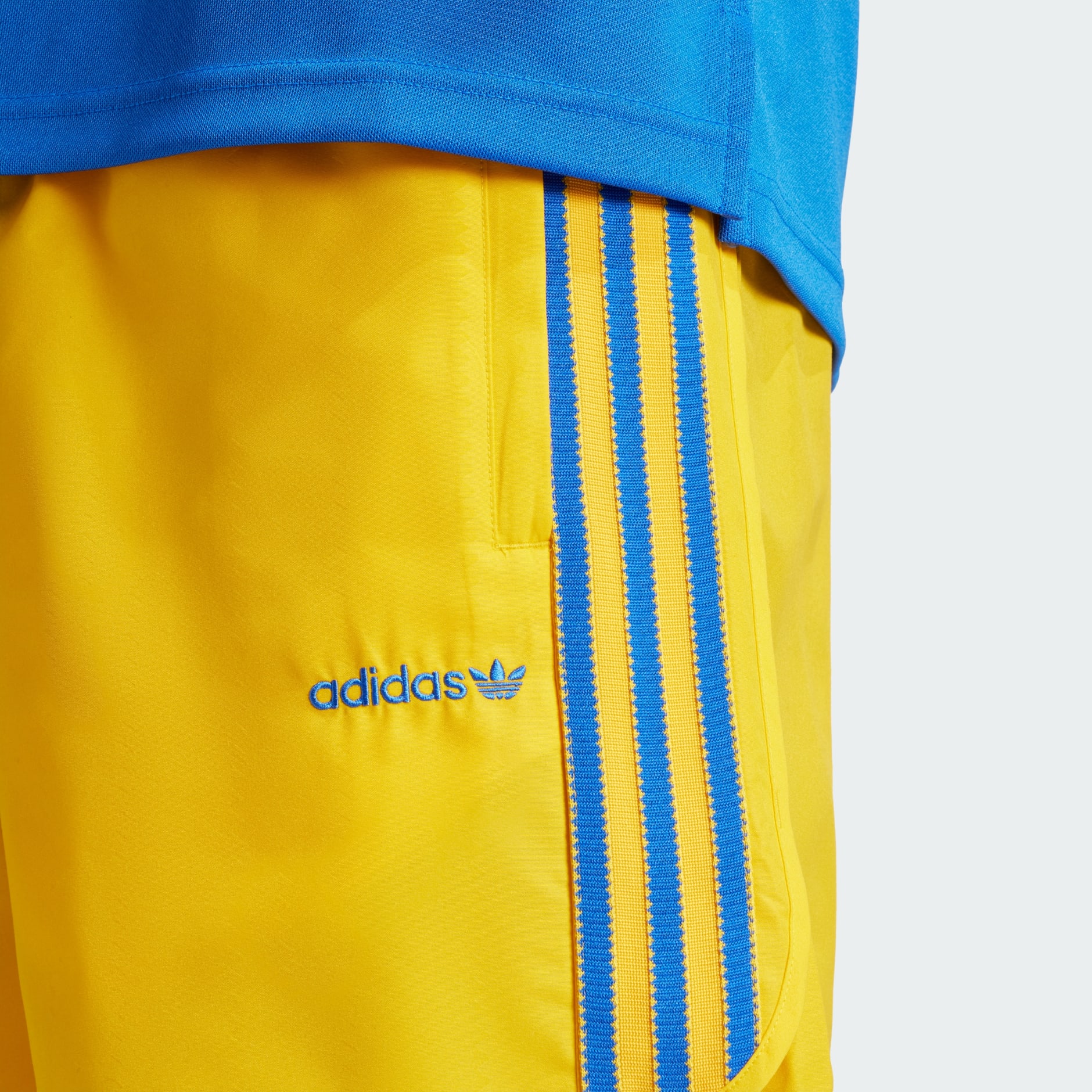 Adidas originals football shorts yellow online