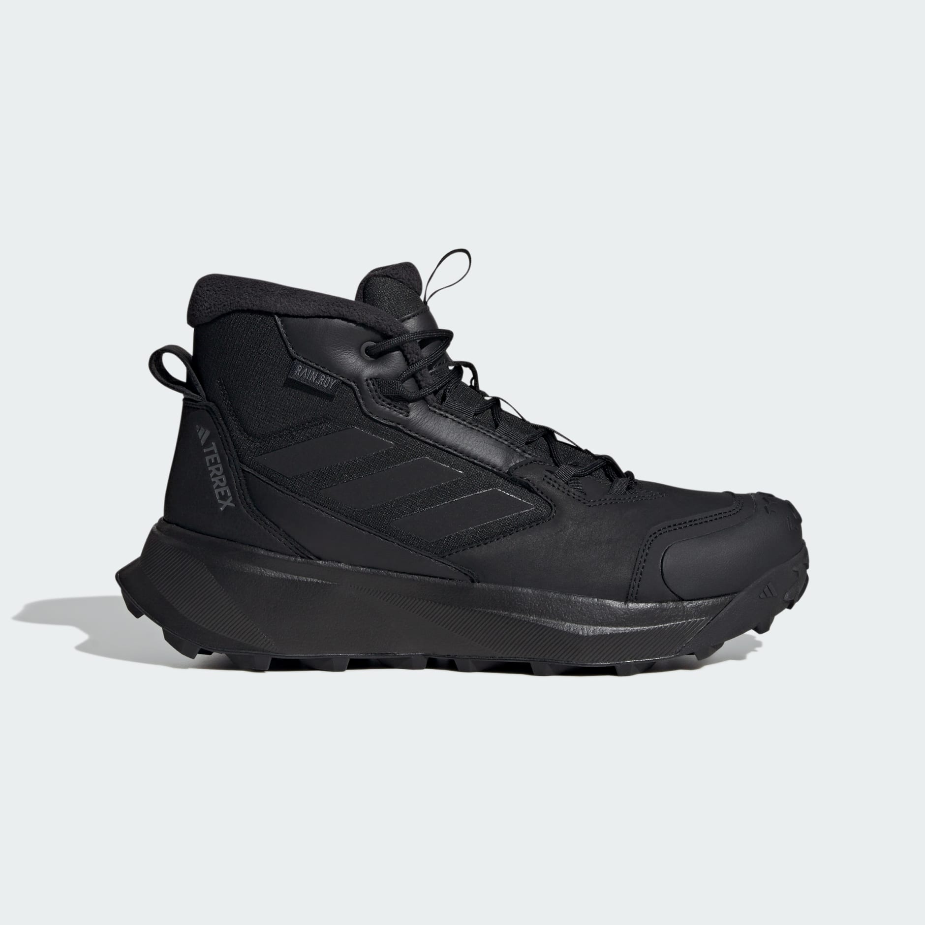 adidas Terrex Winter Leather Mid Cut Rain.Rdy Cold.Rdy Boots Black adidas TZ