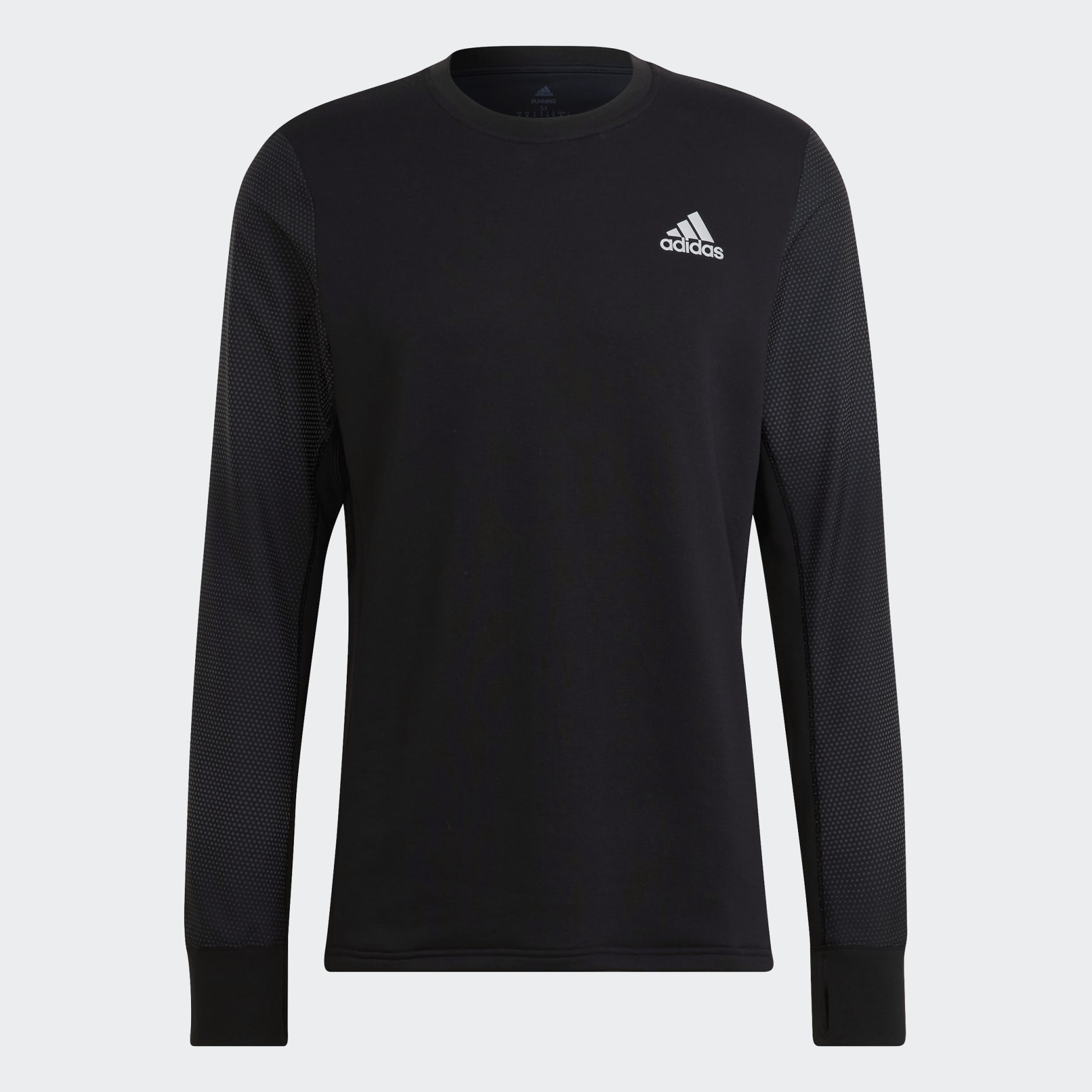 adidas Fast Reflective Crew Sweatshirt - Black | adidas UAE