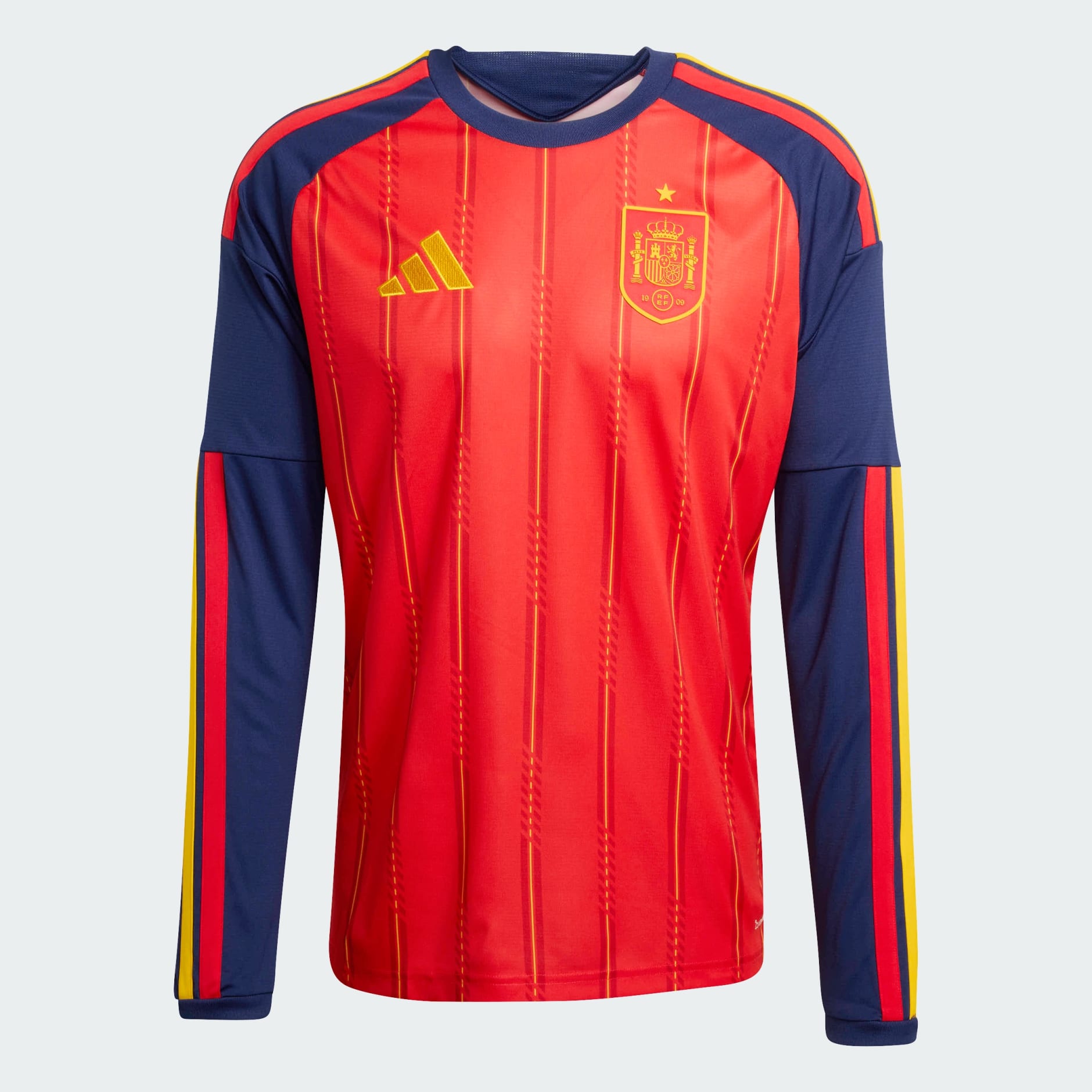 tricou cu m&acirc;necă lungă Spania 26 Replica pentru meciuri pe teren propriu