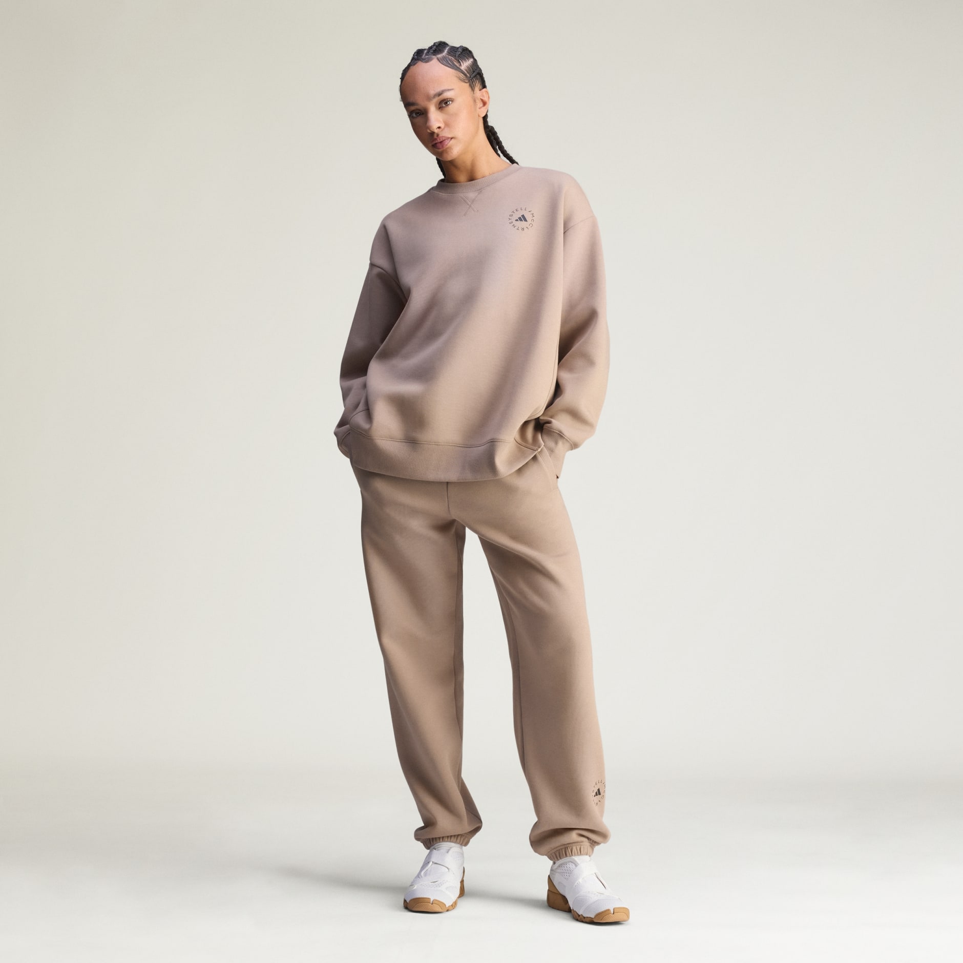 Pantaloni de trening largi adidas by Stella McCartney