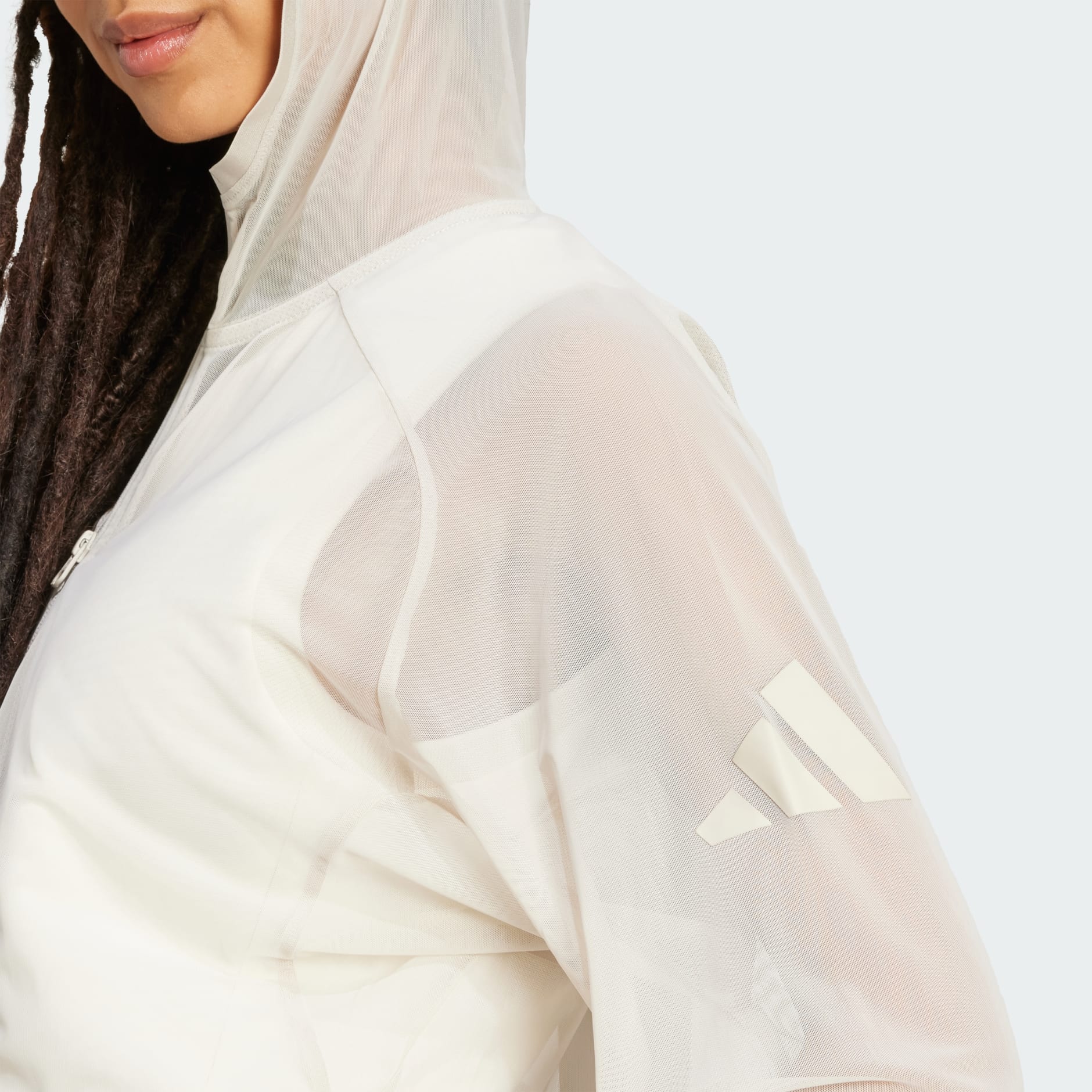 Soft Lux Mesh Full-Zip Hoodie