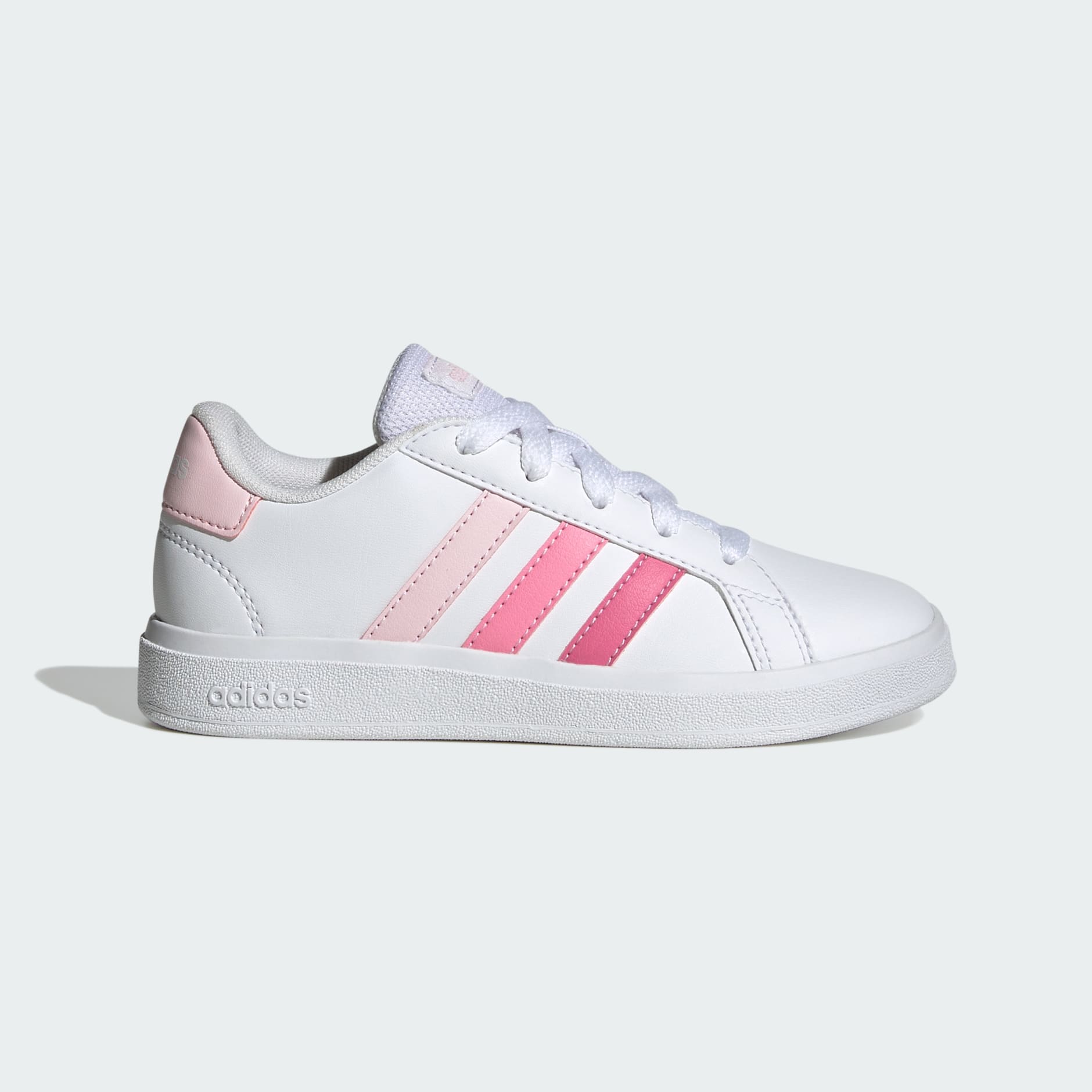 Shoes - Grand Court Lifestyle Tennis Lace-Up Shoes - Pink | adidas ...