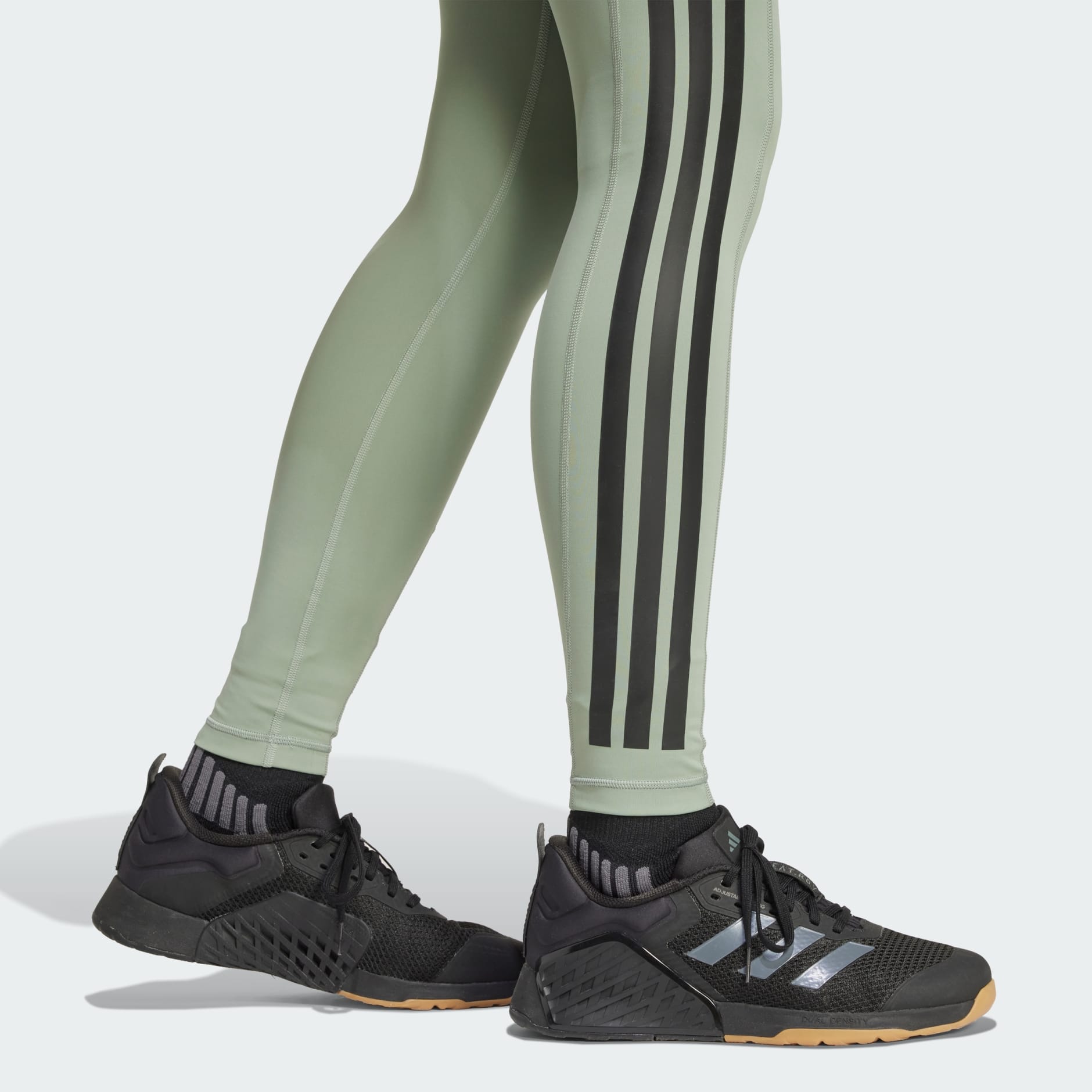 Optim&eacute; 3-Stripes Full-Length Leggings