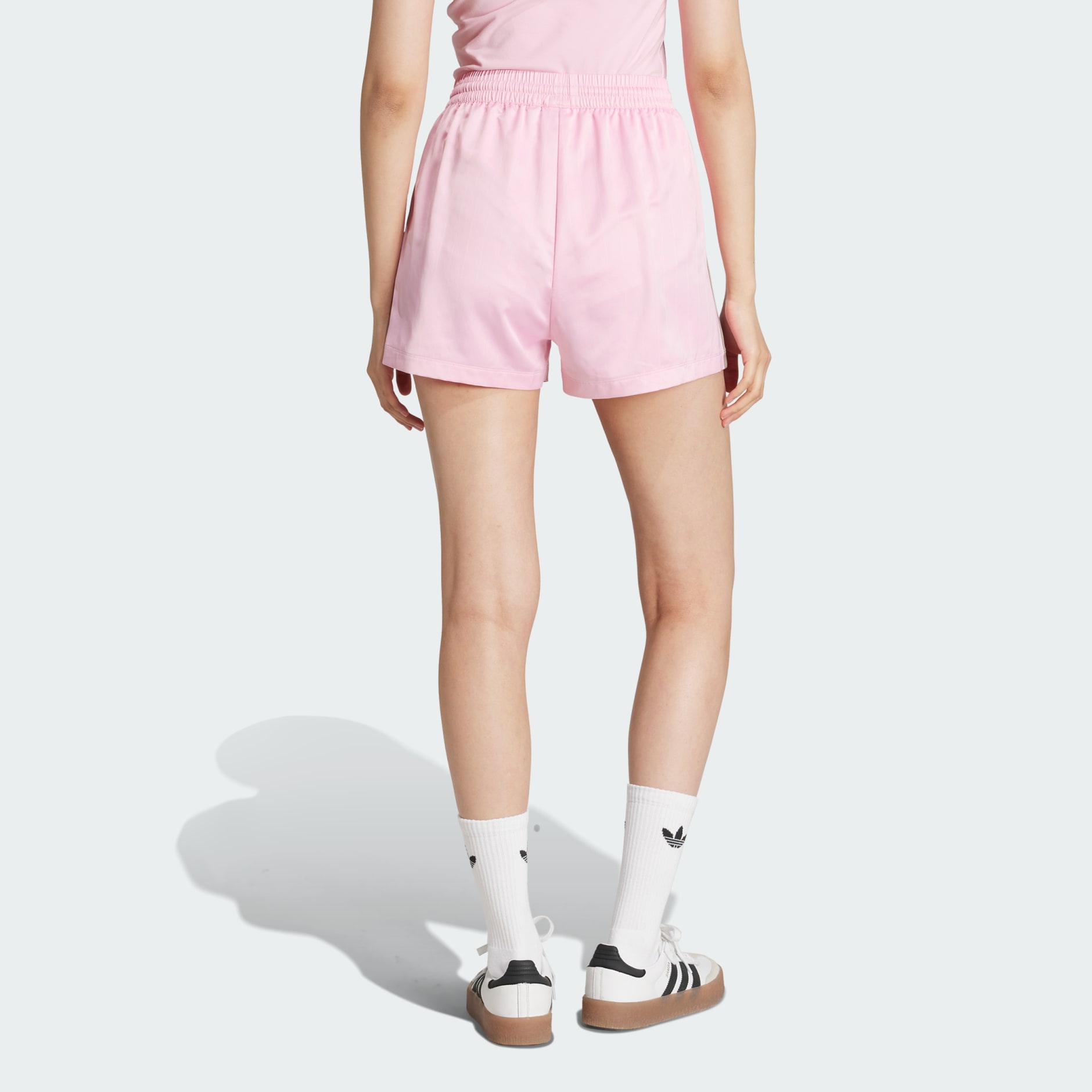 adidas Originals Pin-stripe Satin Shorts
