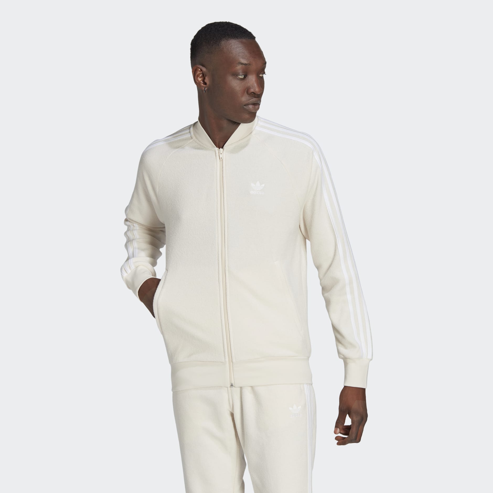 Men's Clothing Adicolor SST Sports Track Jacket Beige adidas