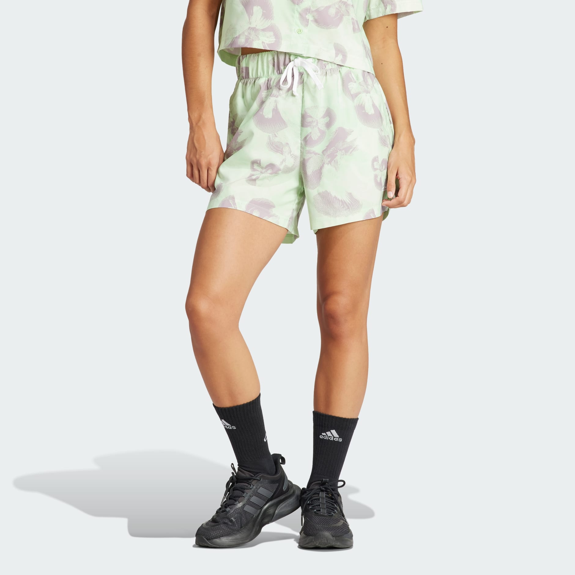 Floral Graphic Woven Shorts