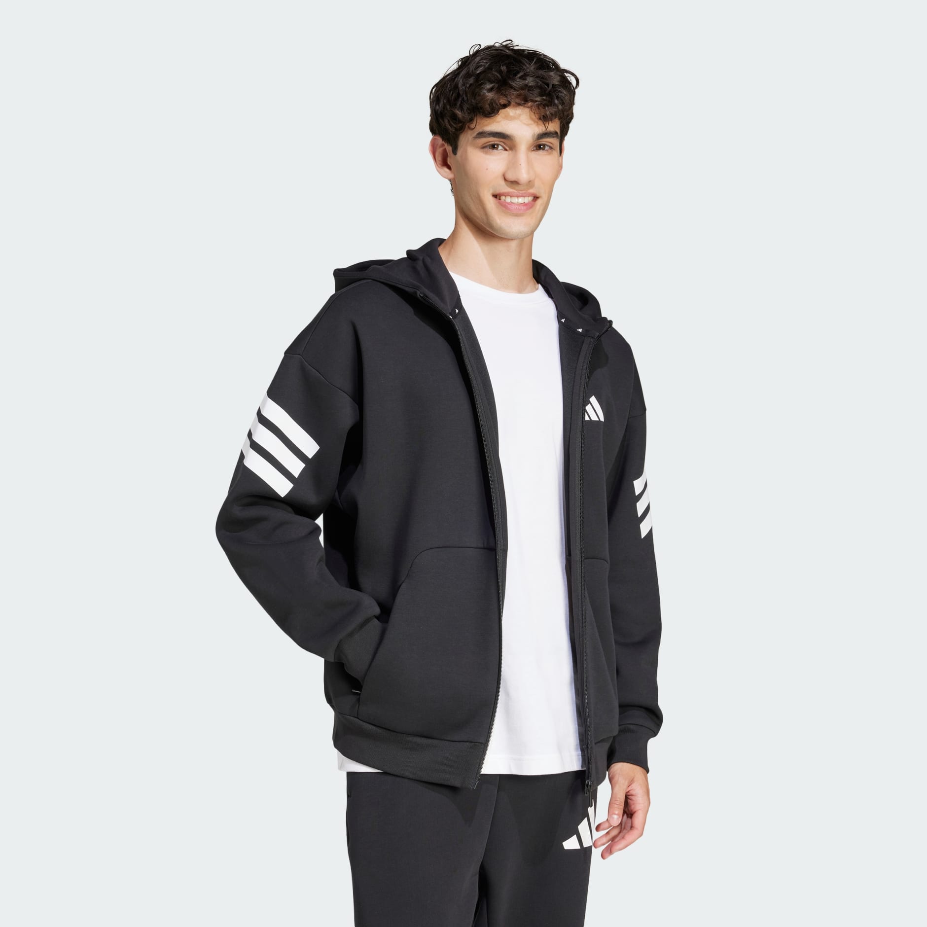 【超おすすめ】adidas Originals Point Logo Overhead Hoodie adidas Z.N.E. Full-Zip Hoodie - Purple | Free Shipping with