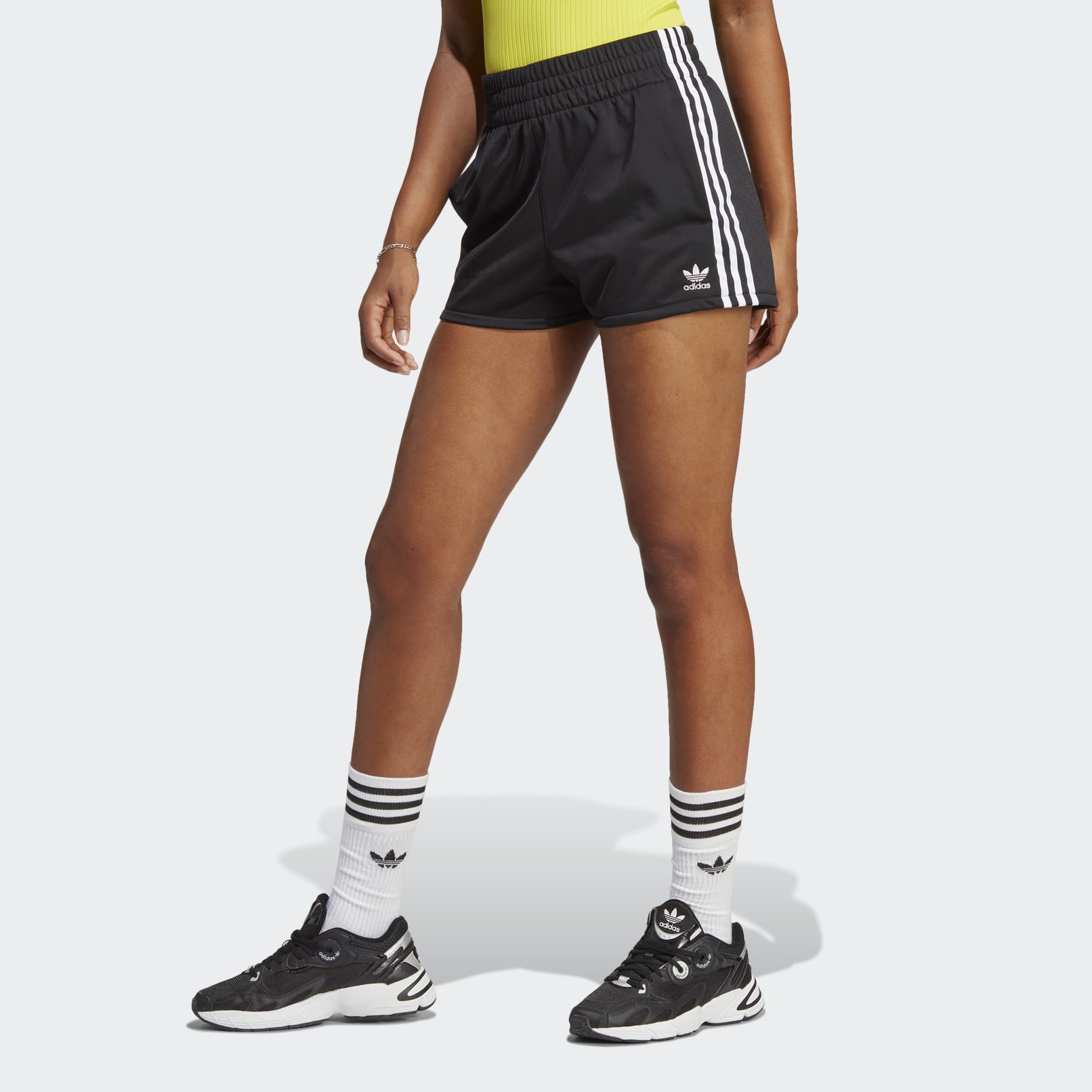 adidas Adicolor 3-Stripes Shorts - Black | adidas UAE