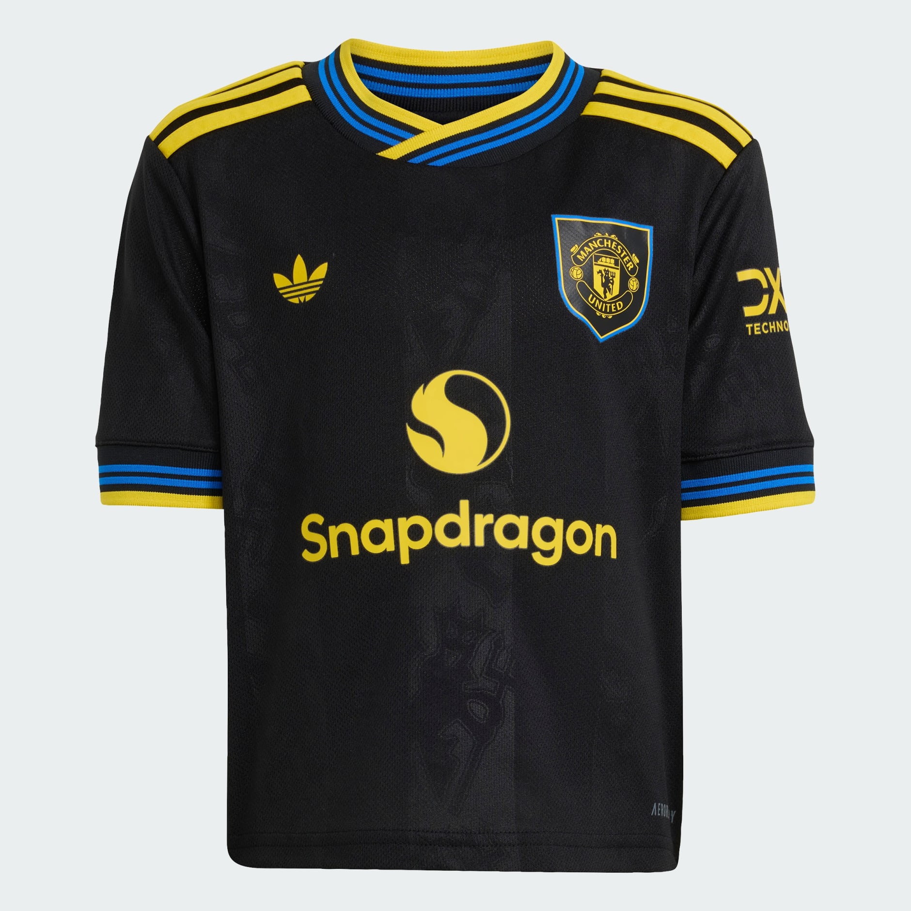 Set mini din al treilea echipament Manchester United 25/26 pentru copii