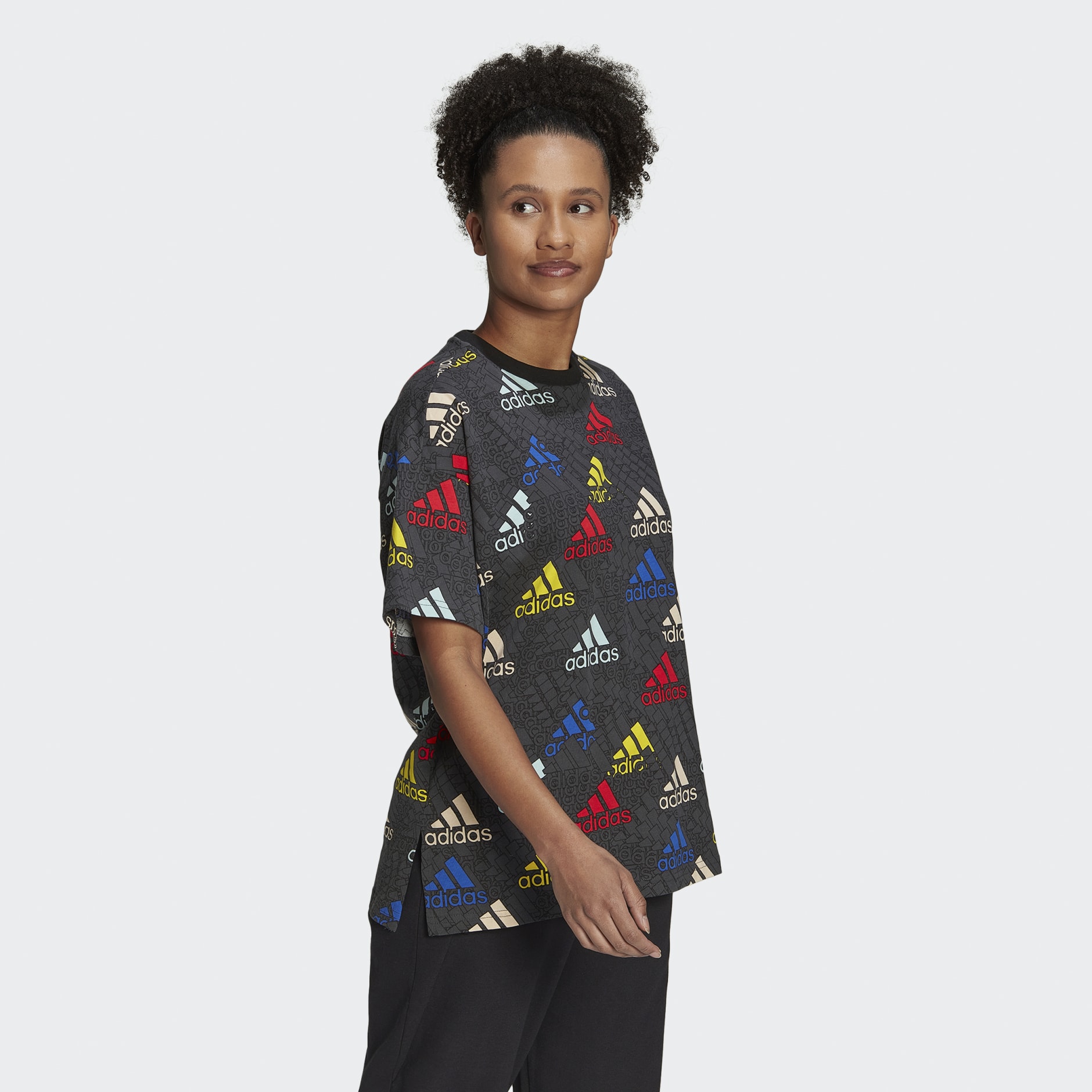 Essentials Multi-Colored Logo Boyfriend Tee