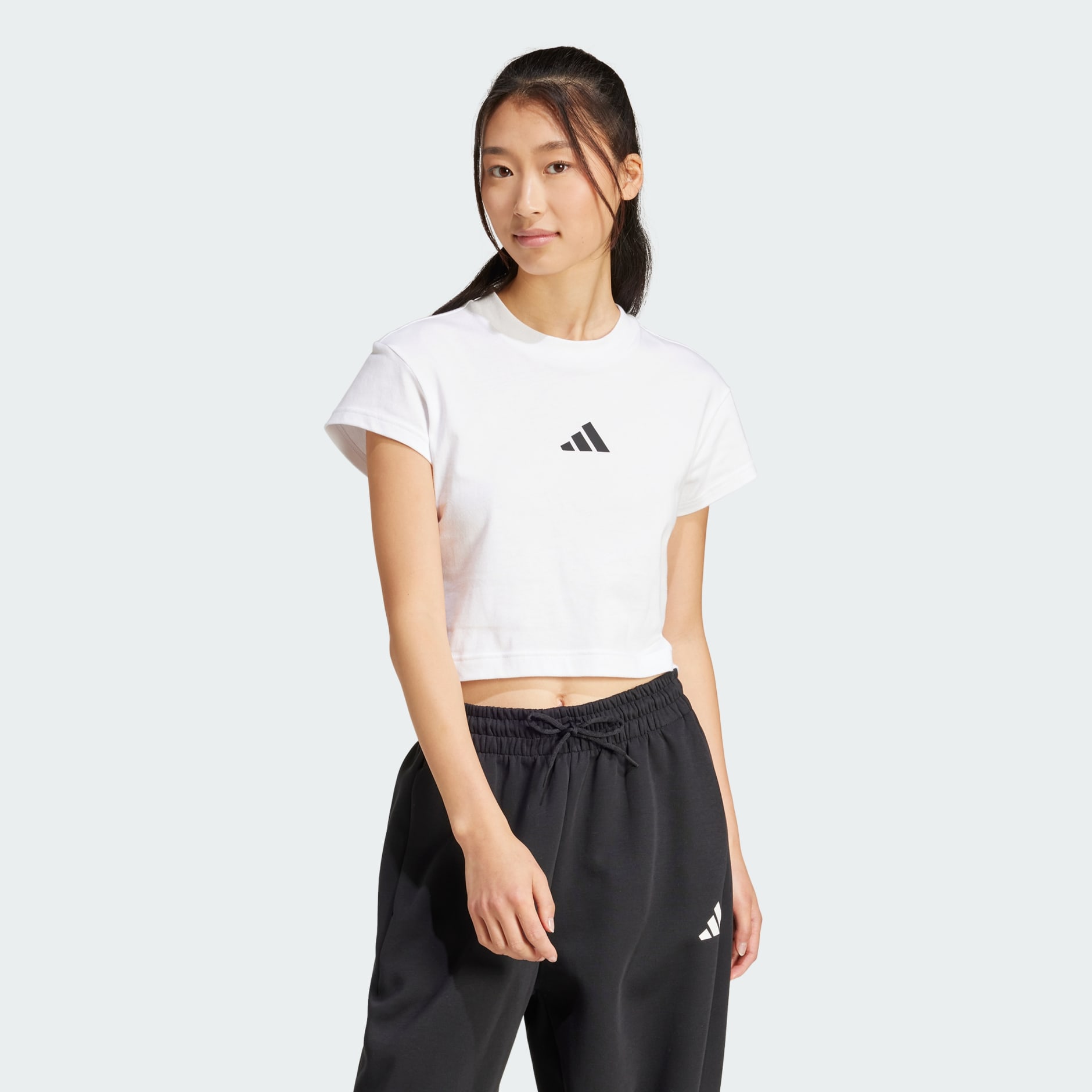 【Adidas コリア】 Future Icons Small Logo Tee Clothing - Future Icons Small Logo Tee - Black | adidas Oman