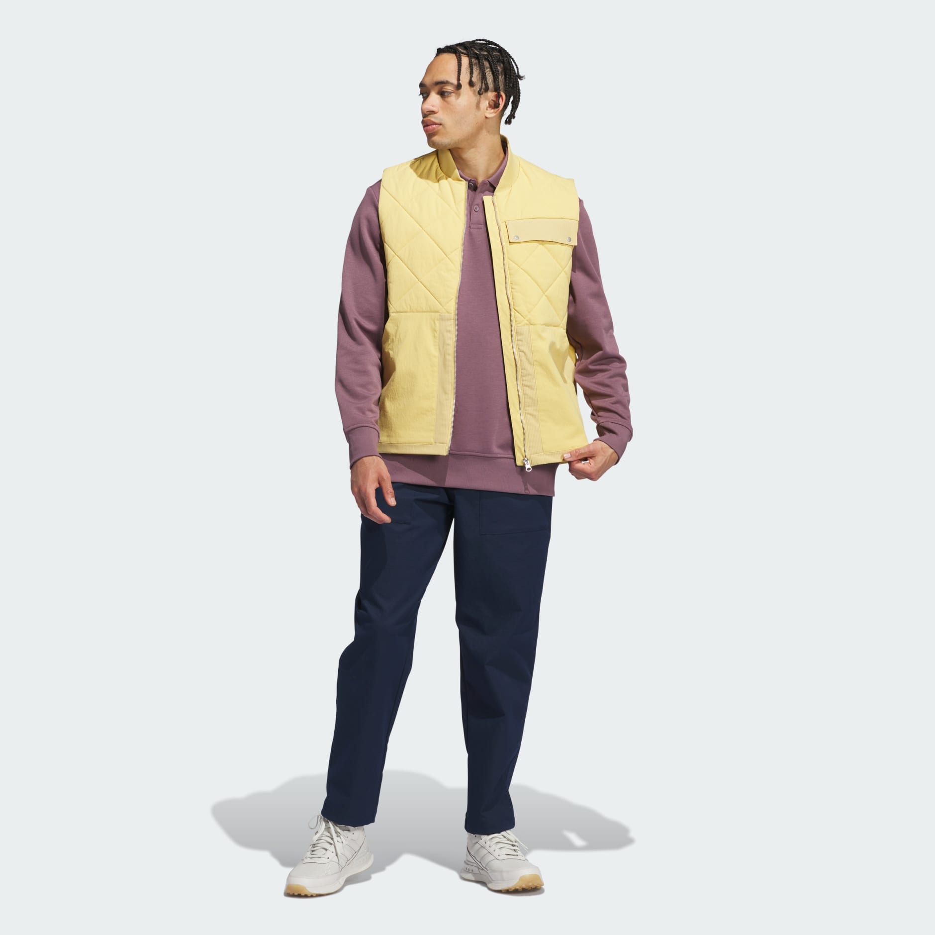 Vestă matlasată Go-to Dwr cu fermoar lung