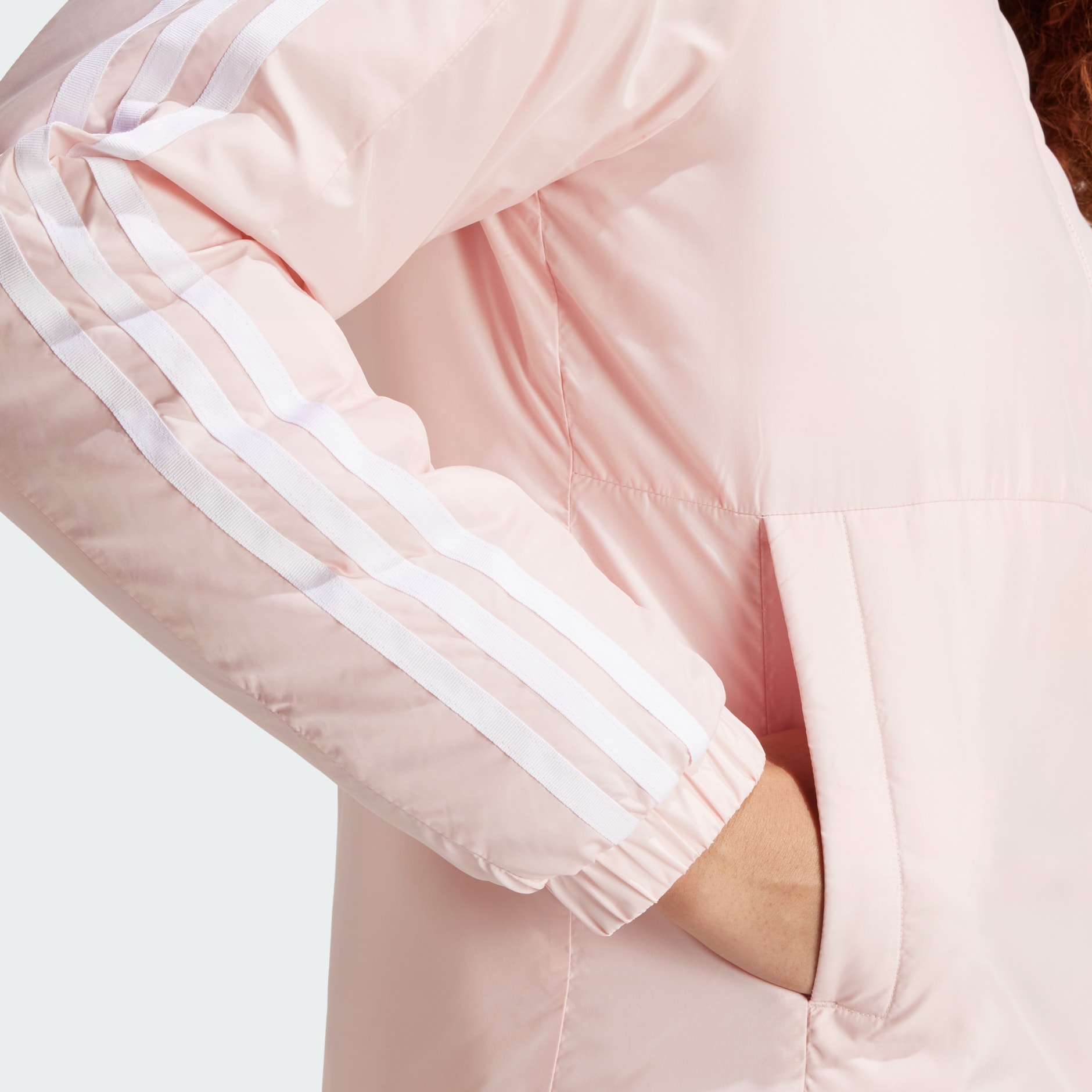 Adidas jacket pink stripes online